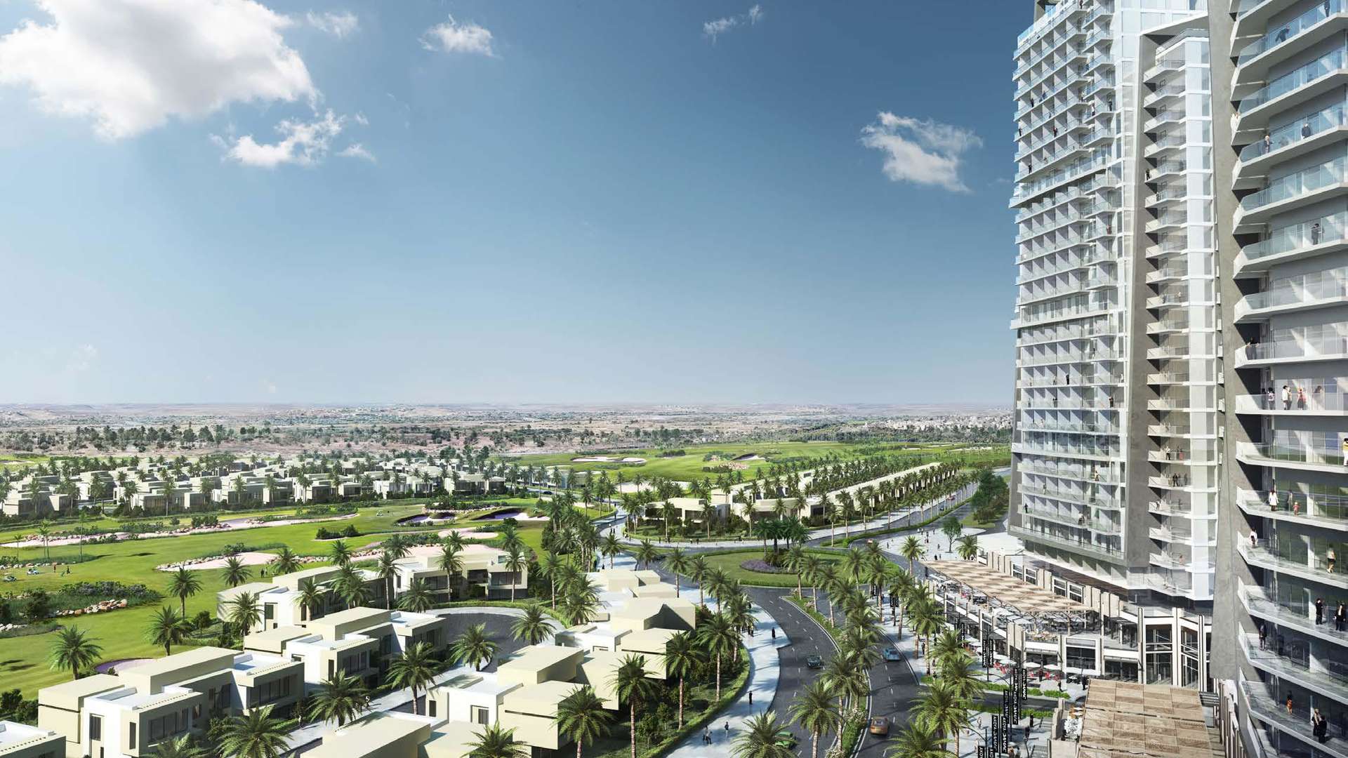 Furnished two-bedroom apartment with stunning golf course views in Kiara, Dubailand for sale