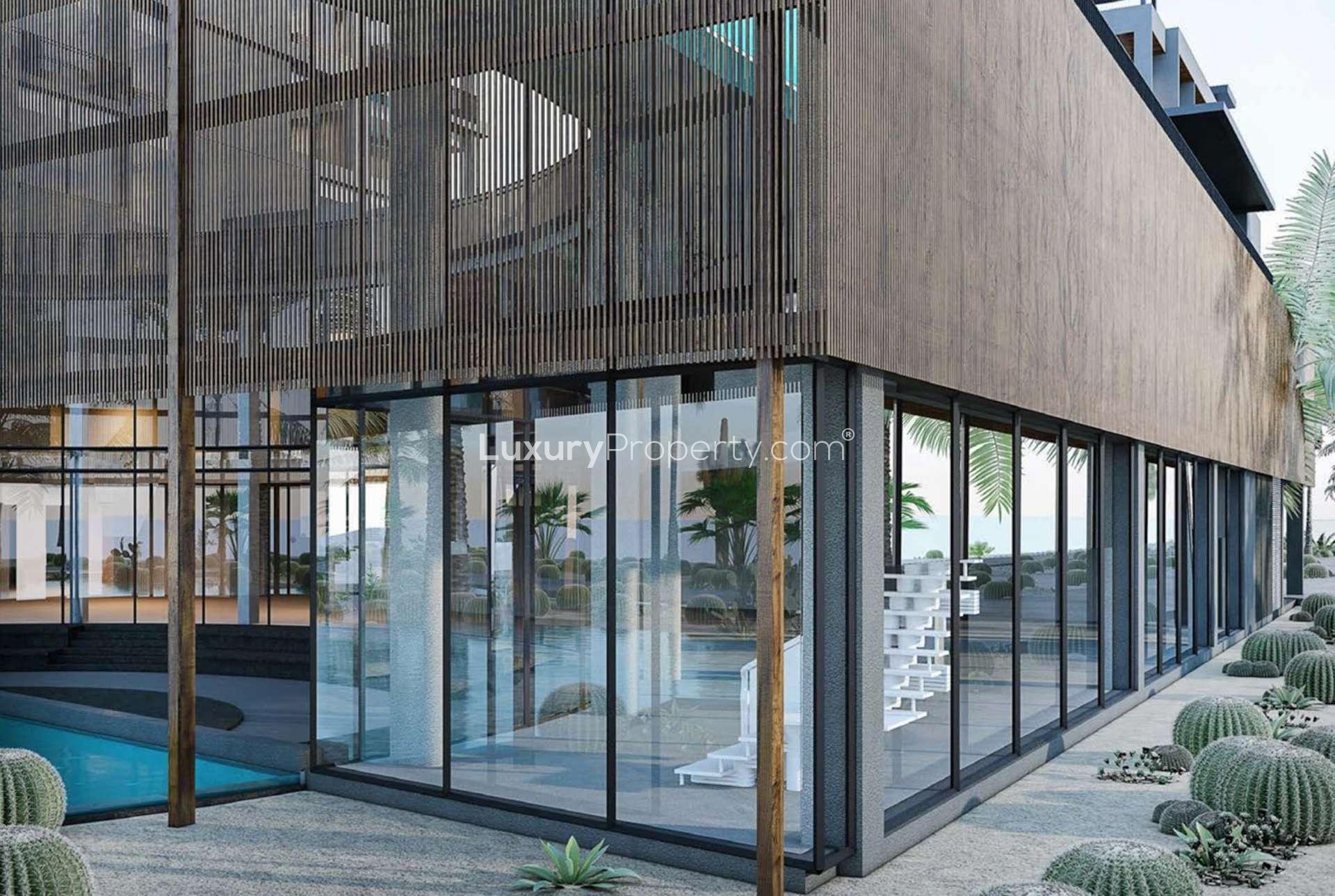 Luxury 2-Bedroom Duplex at KOA Canvas, Dubai with modern design and lush landscaping