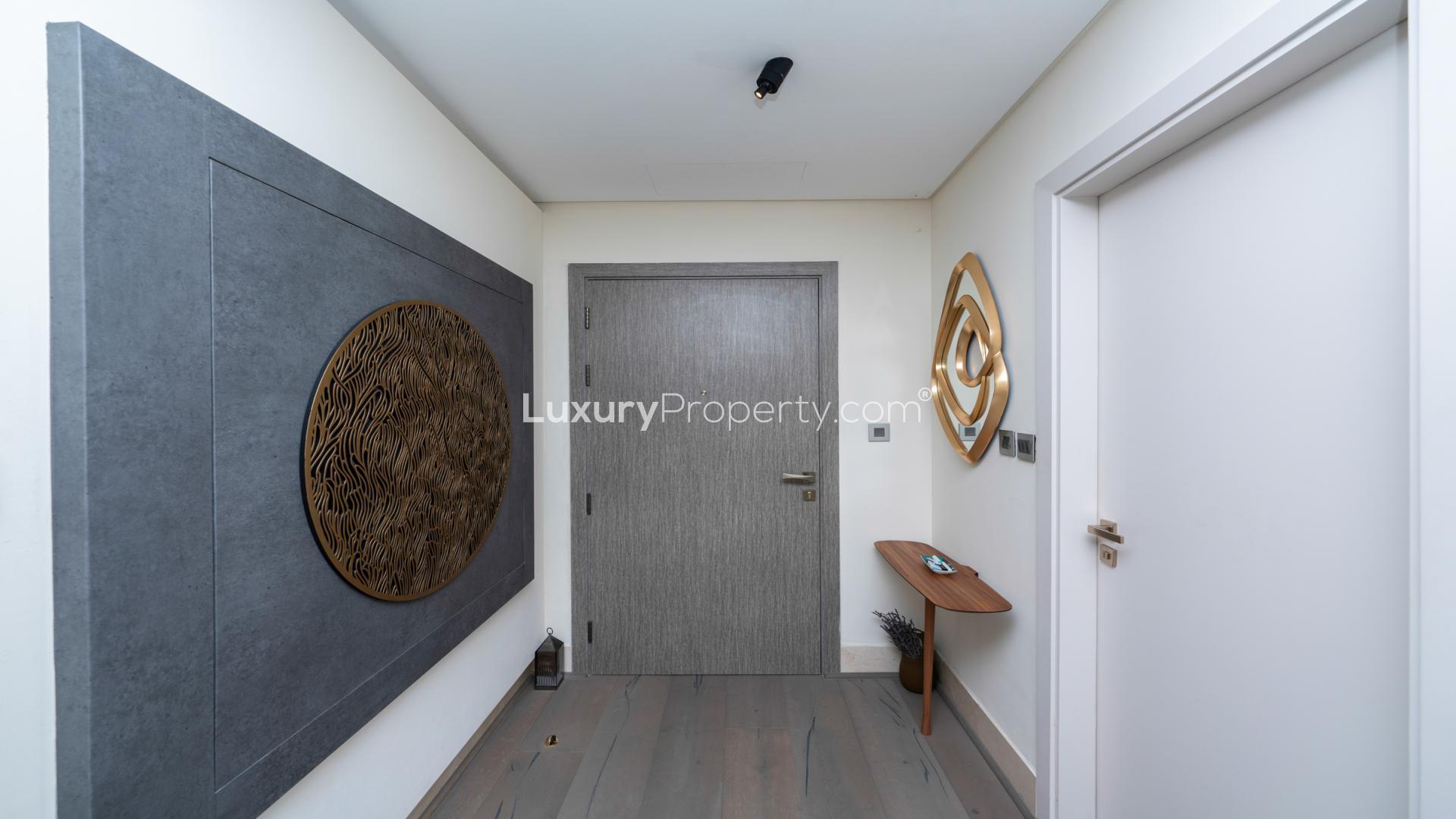 Furnished apartment with sea views, modern kitchen, dining area in The 8, Palm Jumeirah