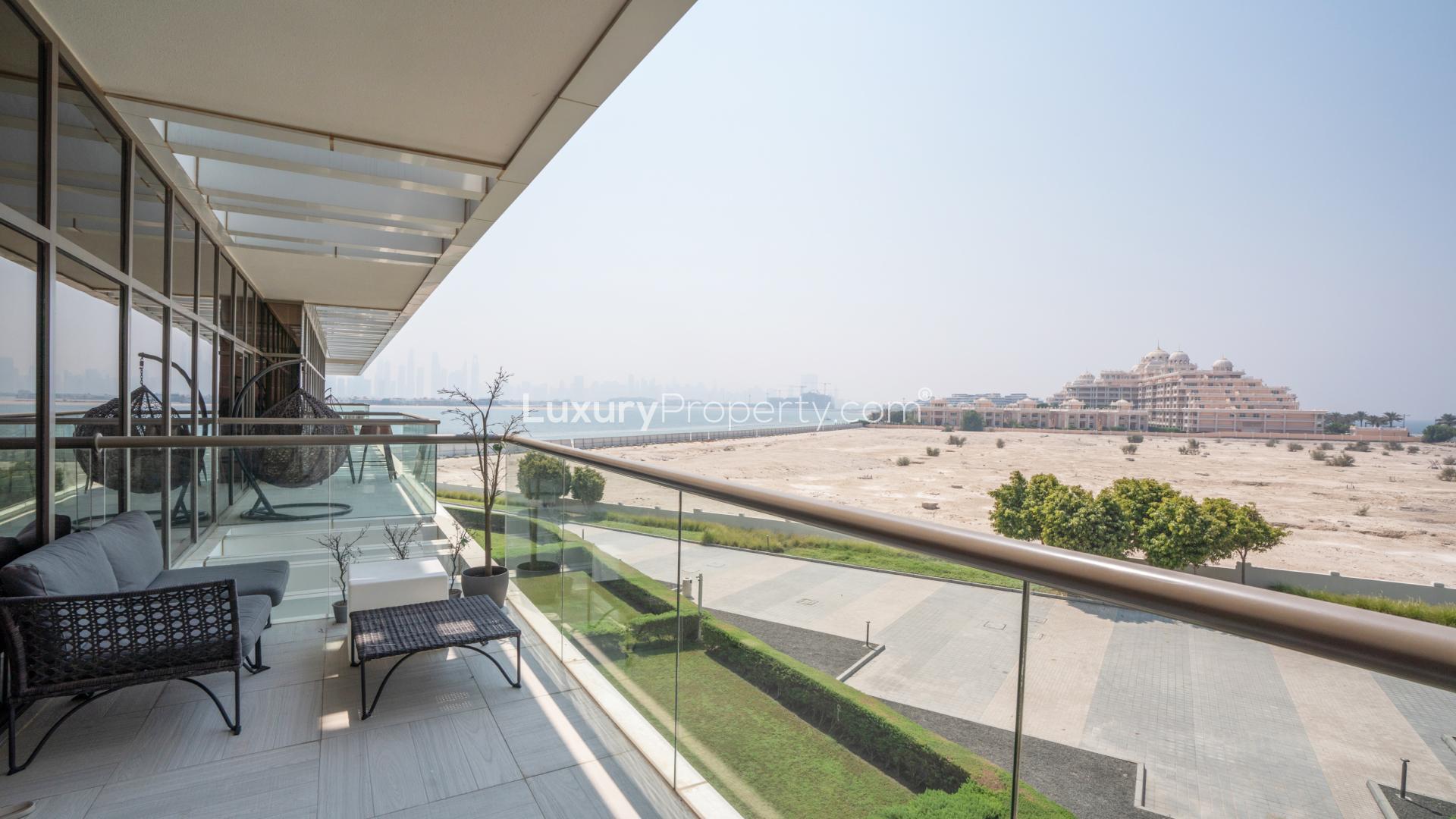 Modern kitchen and dining area in 2-bedroom apartment, The8 Residences, Palm Jumeirah