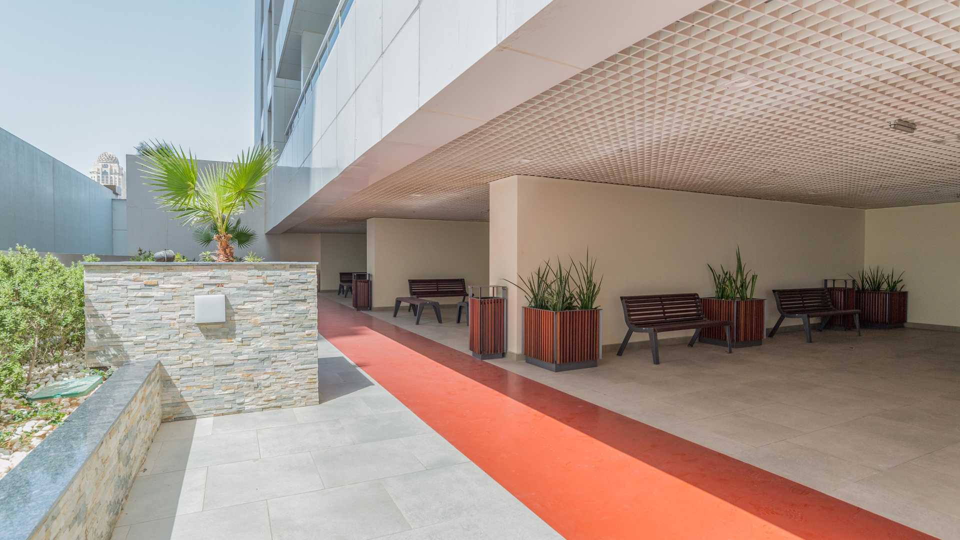 Covered pool table area in Marina Arcade Tower, Dubai Marina apartment for sale