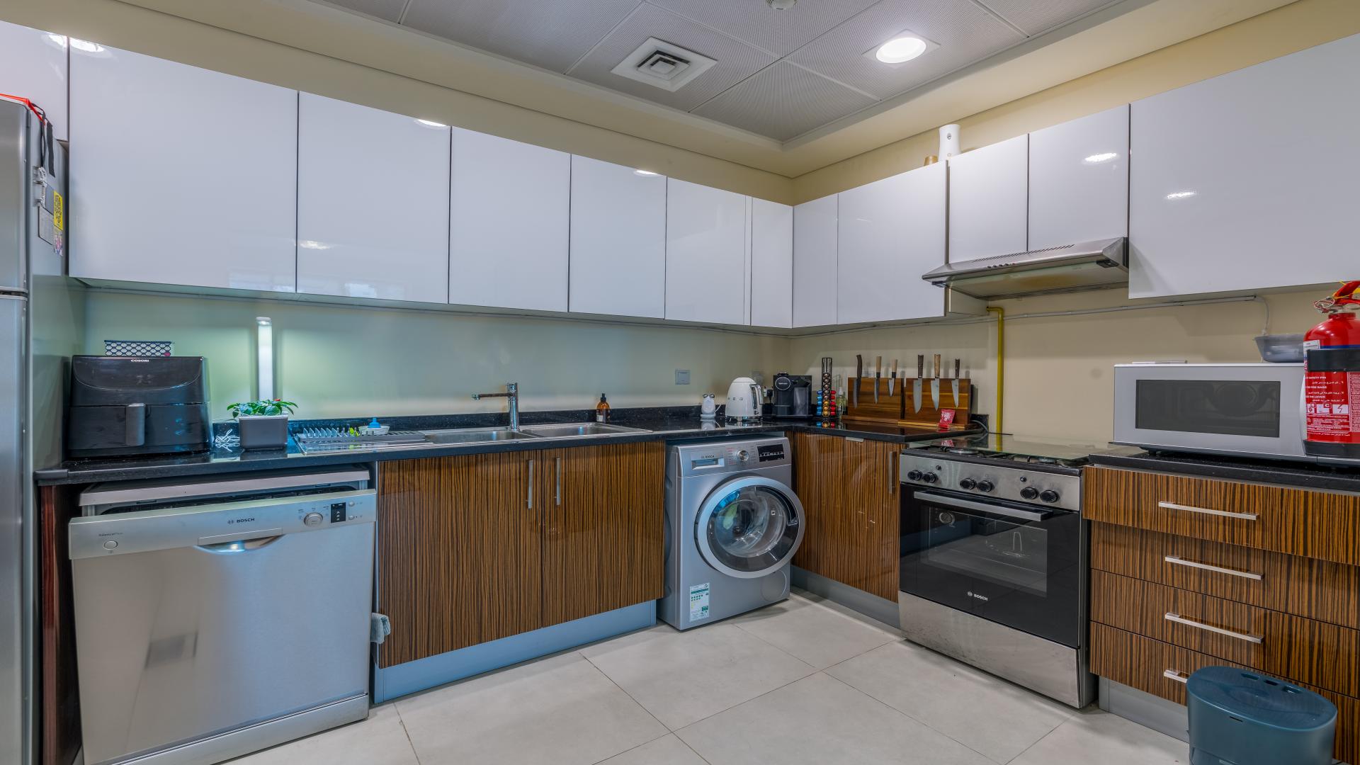 Balcony view from 2-bedroom apartment in Marina Arcade Tower, Dubai Marina