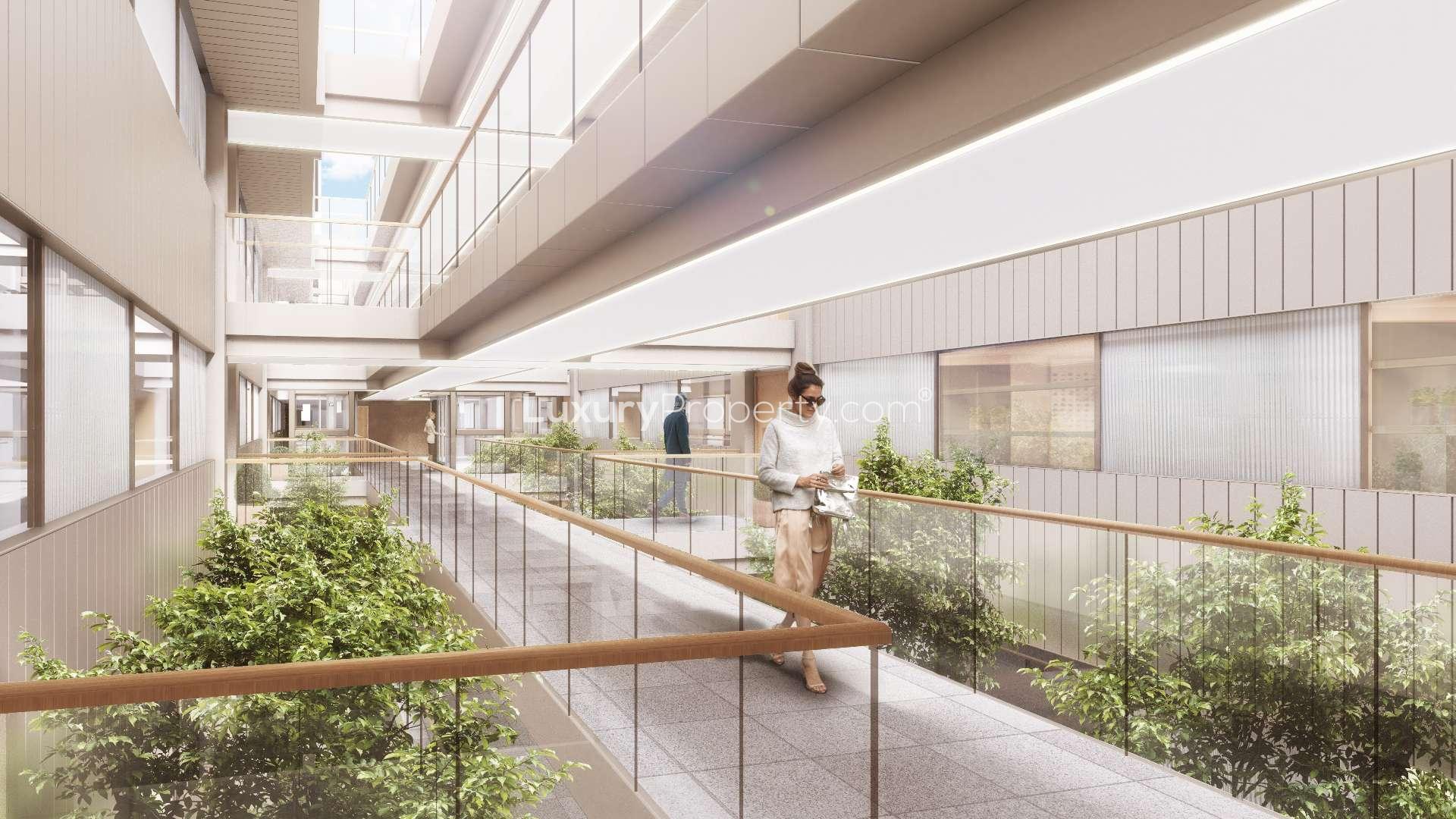 Luxurious bedroom in Marylebone Square apartment, featuring stylish decor and natural light