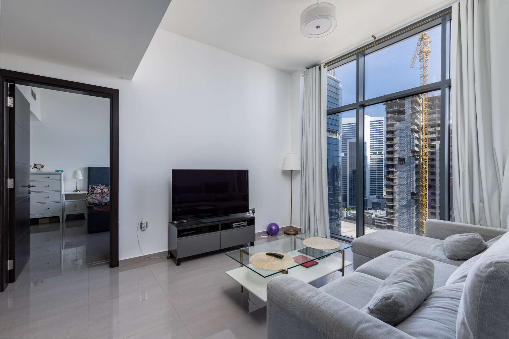 Furnished Merano Tower apartment with modern kitchen and stunning Business Bay views