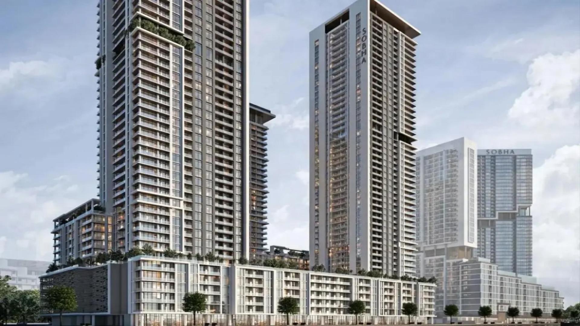 Lagoon view apartment with poolside amenities in Sobha Hartland, Mohammed Bin Rashid City