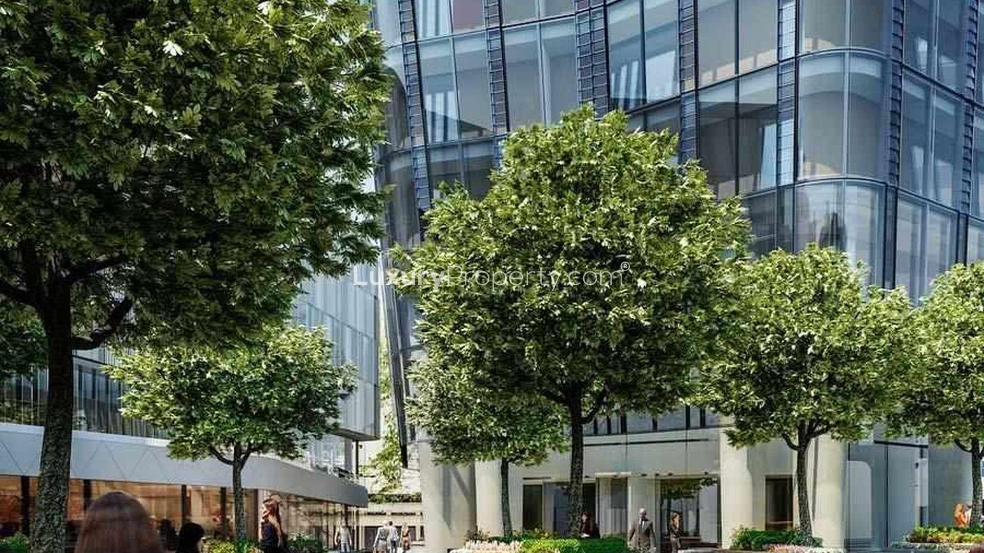 Luxurious entrance of two-bedroom apartment at One Blackfriars, South Bank, London