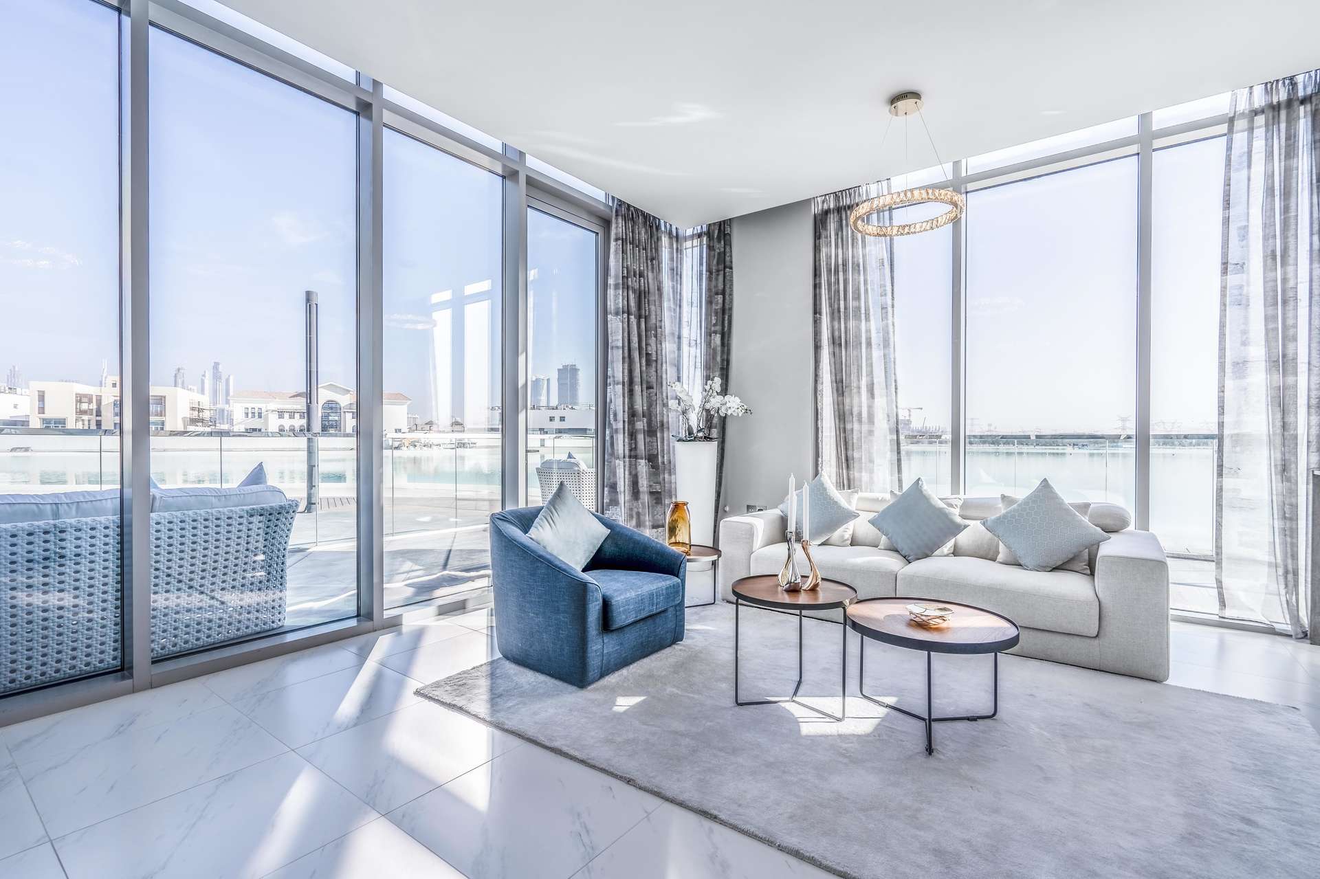 Modern kitchen with sleek design in District One apartment, Mohammed Bin Rashid City