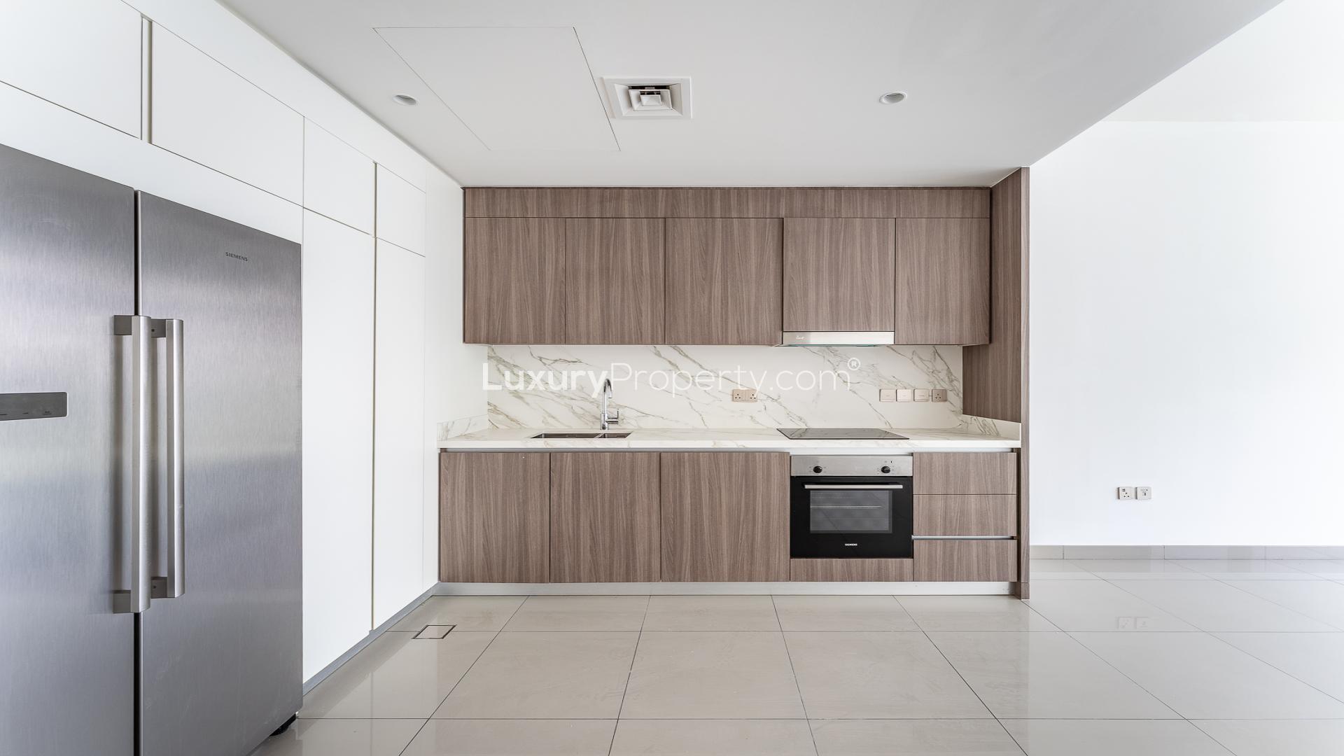 Balcony view from 2-bedroom apartment in Beach Vista, Emaar Beachfront, Dubai Harbour, sea views