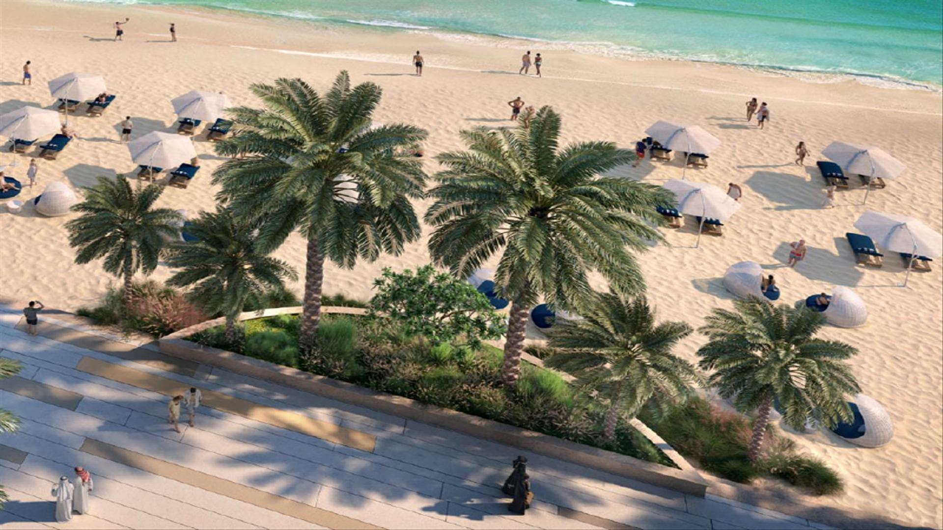 Modern living and dining area in Beachgate by Address, Emaar Beachfront apartment, Dubai Harbour