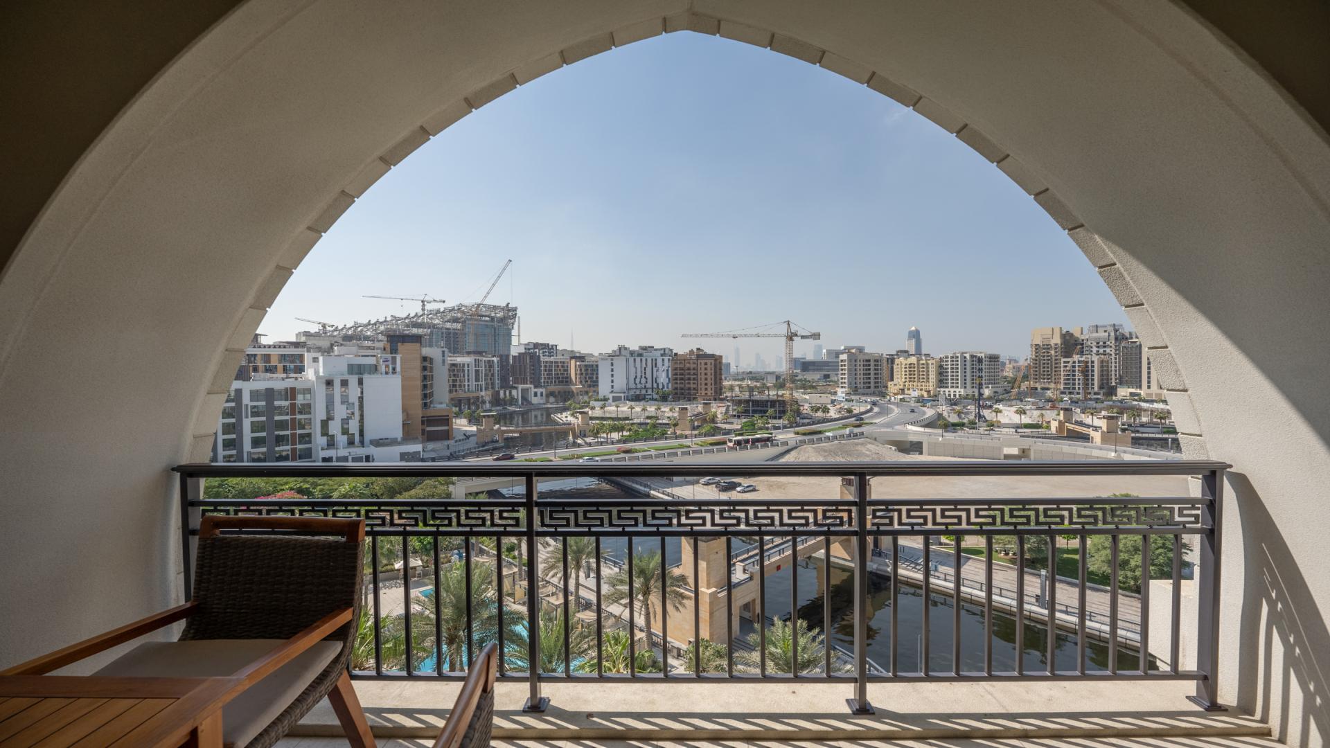 Luxurious Versace-furnished dining room in 2-bedroom apartment, Palazzo Versace, Culture Village