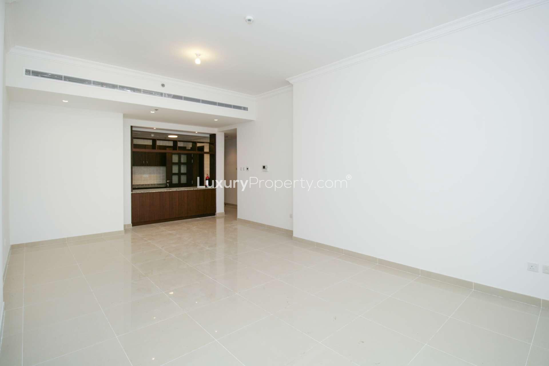 Balcony view of the sea from Sarai Apartments, Palm Jumeirah beachfront apartment