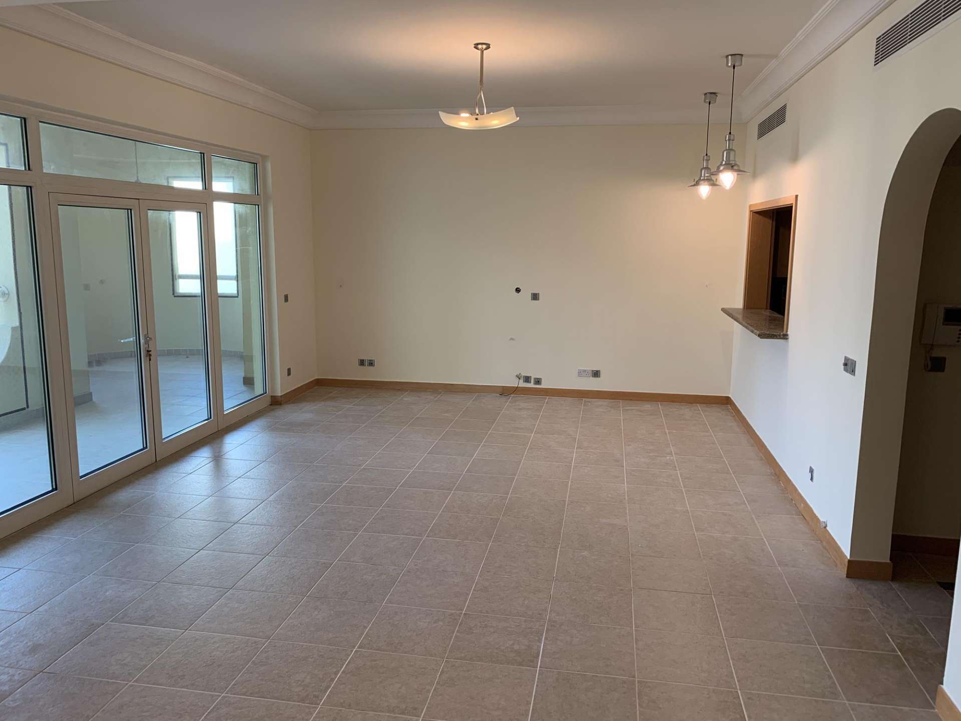 High-floor apartment balcony view, Al Shahla, Shoreline Apartments, Palm Jumeirah