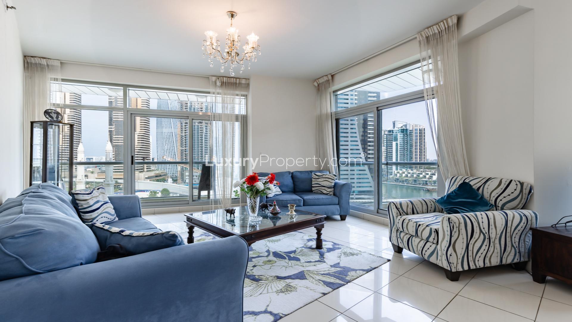 Dubai Marina skyline view from Park Island apartment for sale, LP38619