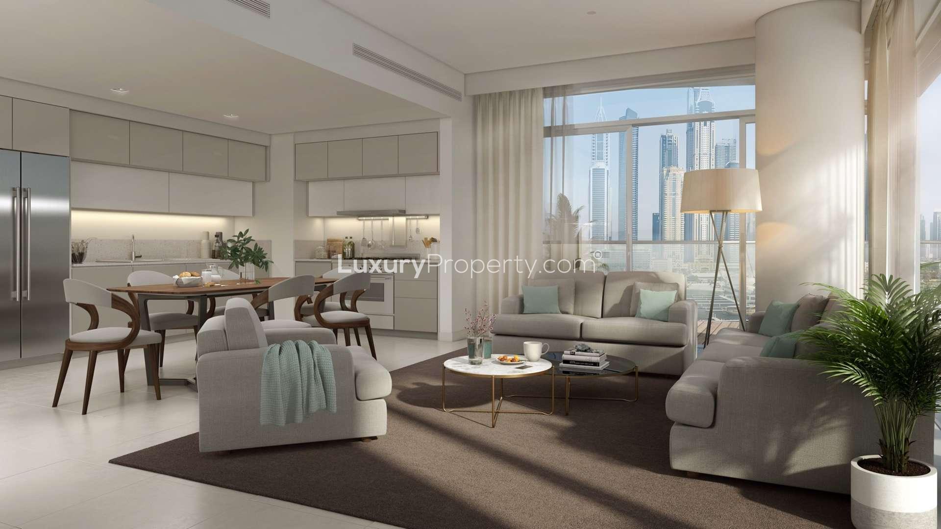 Two-bedroom apartment with ocean view at Emaar Beachfront, Dubai Harbour for sale