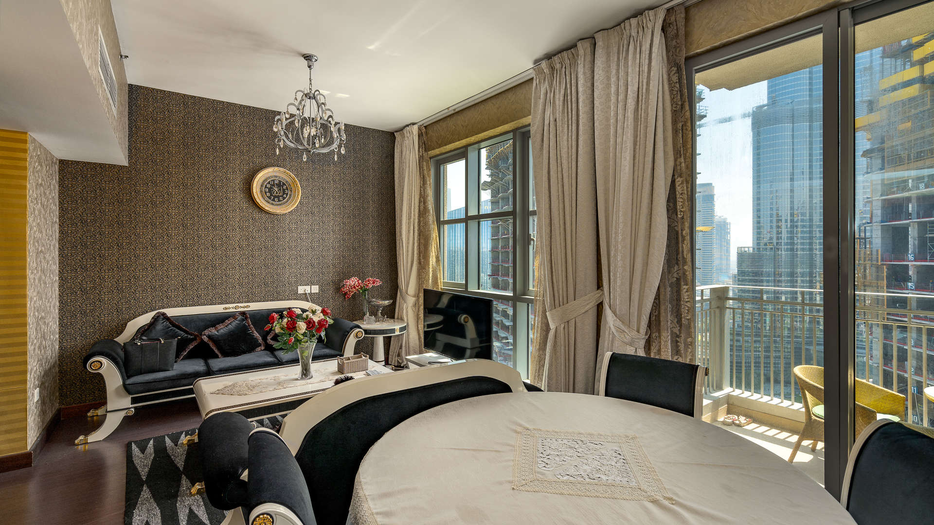 Luxury bathroom in upgraded 2-bedroom apartment, Standpoint Towers, Downtown Dubai