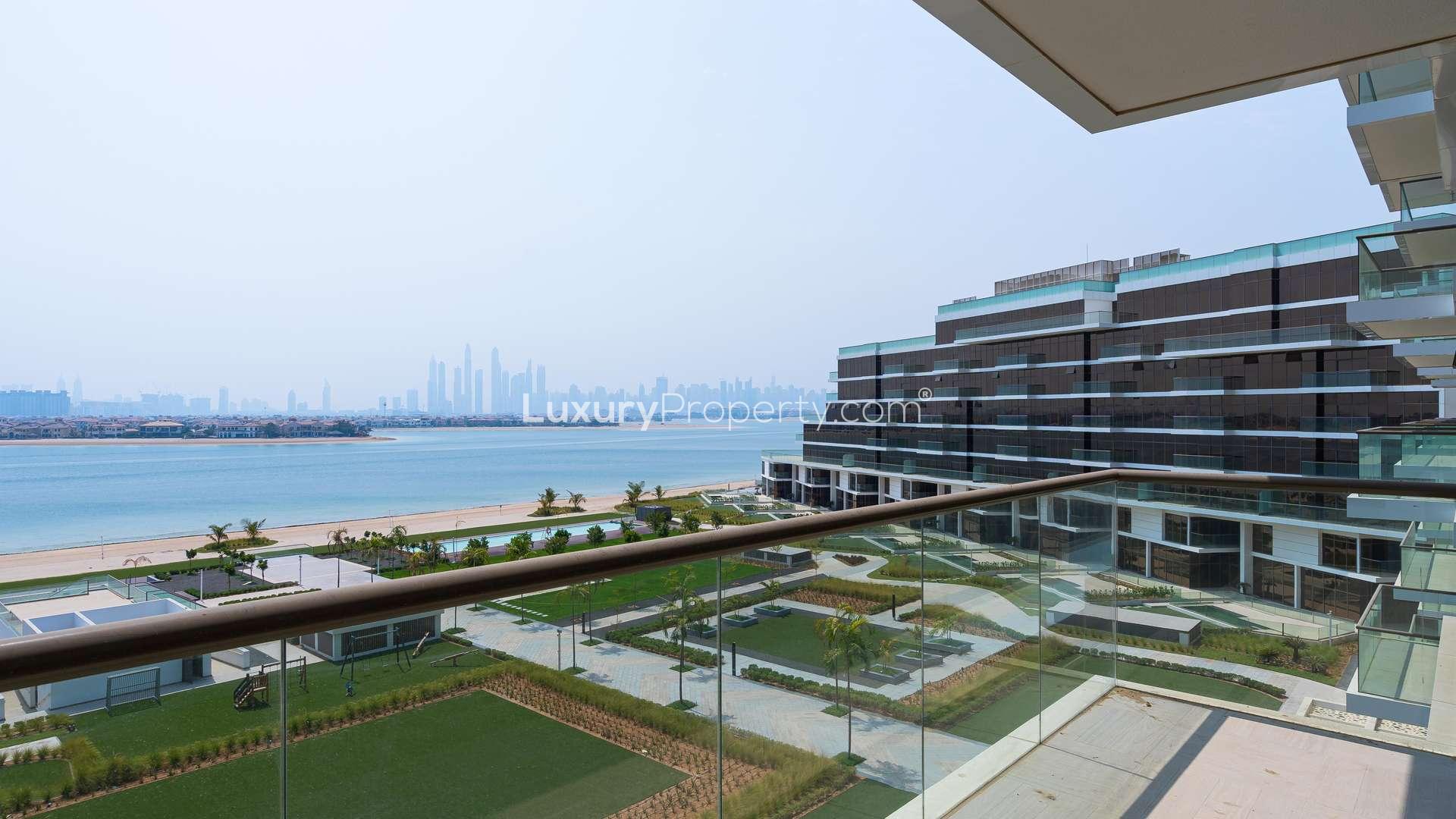 Stunning kitchen and sea view in two-bedroom apartment, The 8, Palm Jumeirah