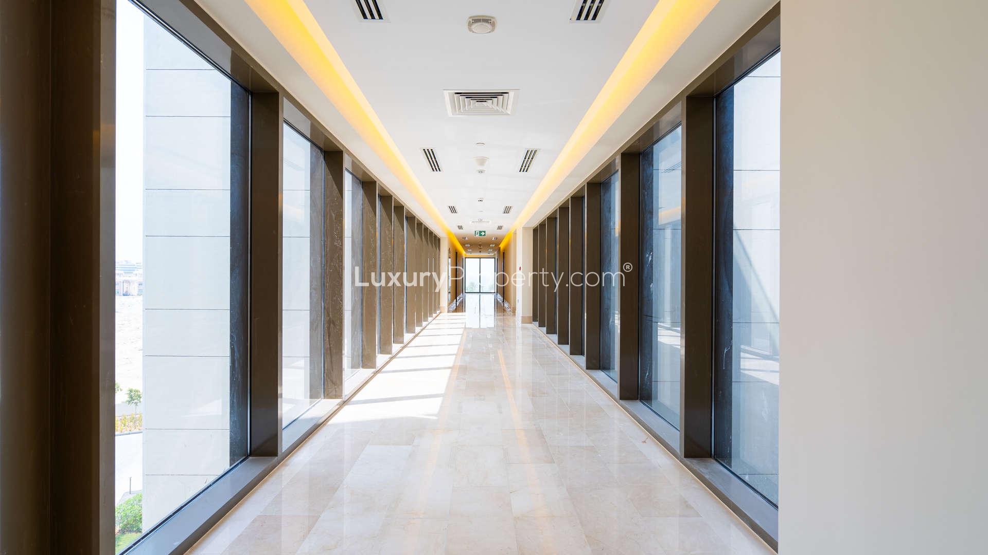 Outdoor pool with ocean view at The 8, Palm Jumeirah apartment for sale