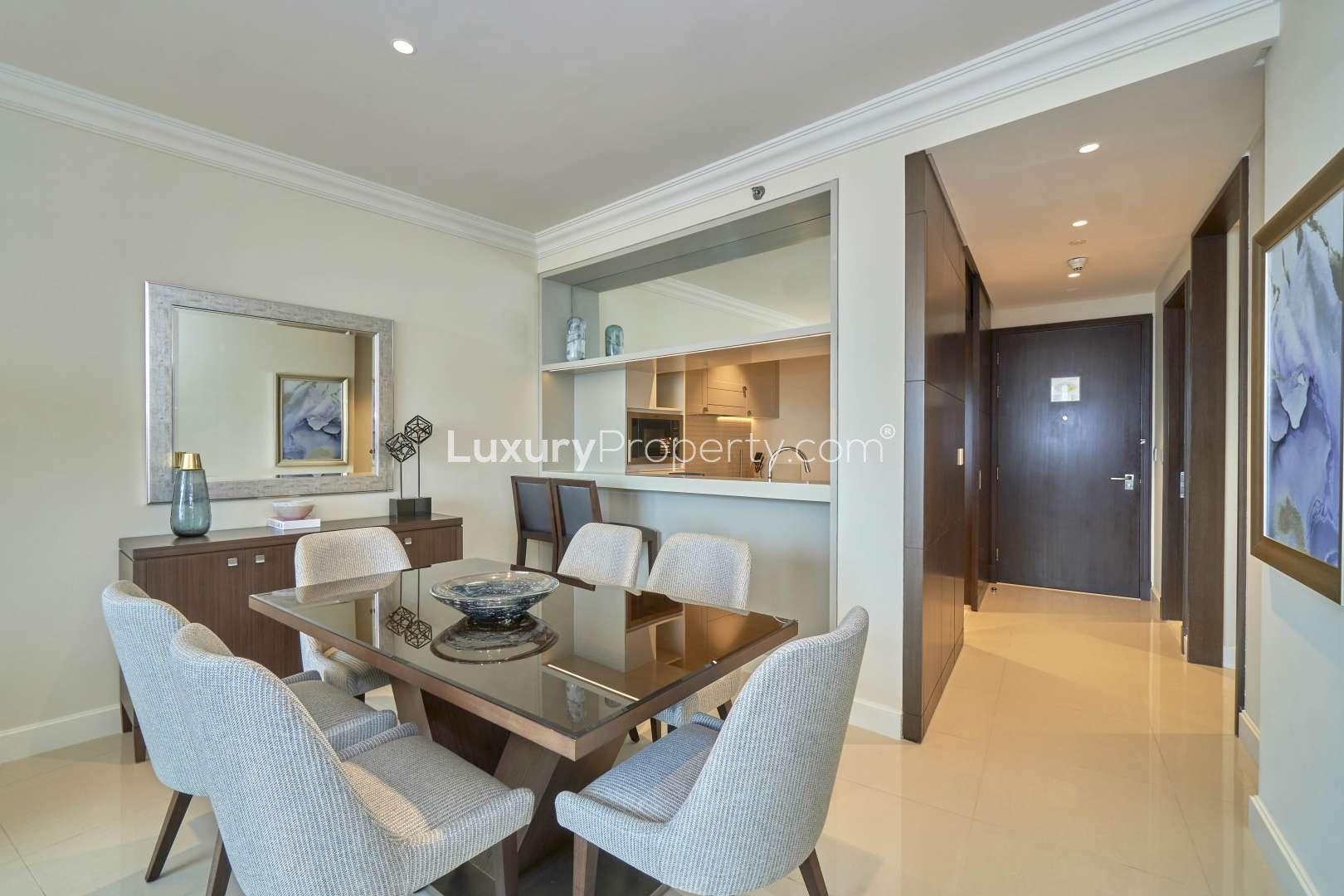 N/A,"Elegant dining area in high-floor Downtown Dubai apartment, The Address Residence Fountain Views.",High floor bedroom in The Address Residence Fountain Views, Downtown Dubai apartment for sale