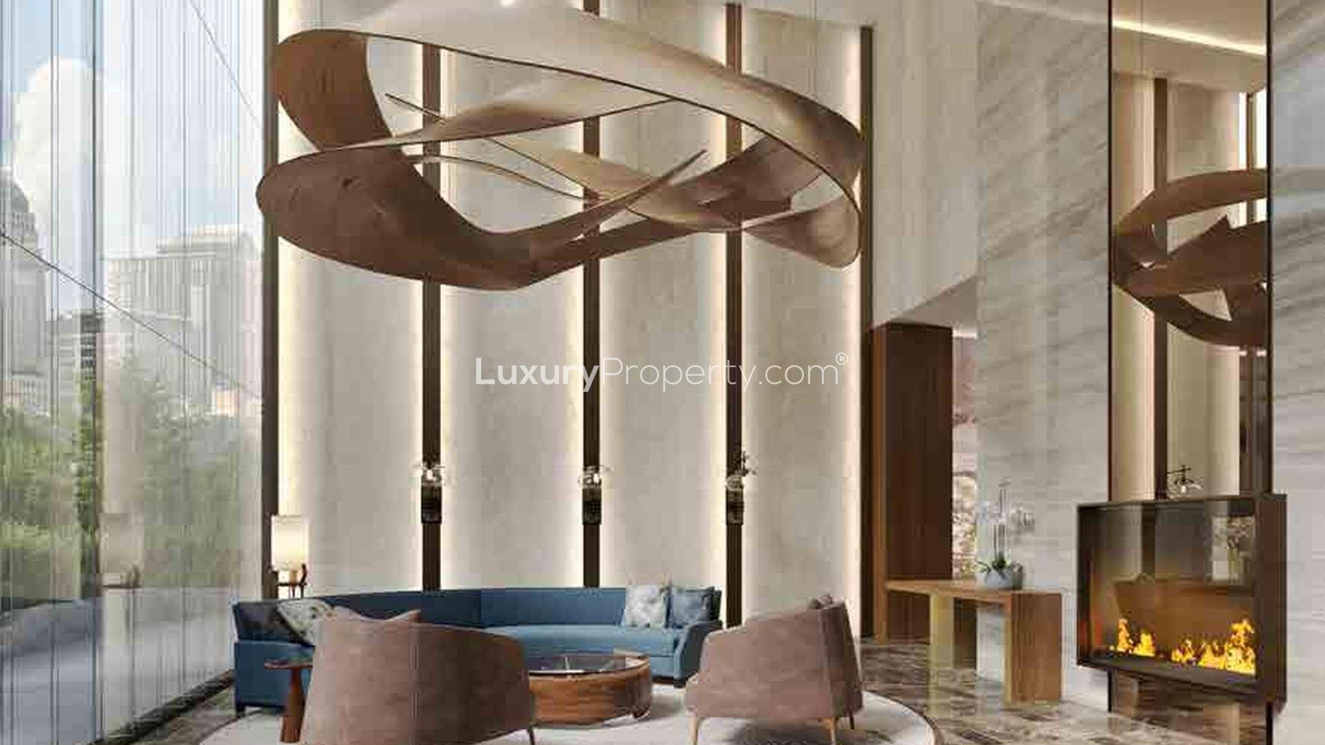 Luxurious bedroom in 2-bed apartment, The Address Residences, Downtown Dubai, elegant interior design