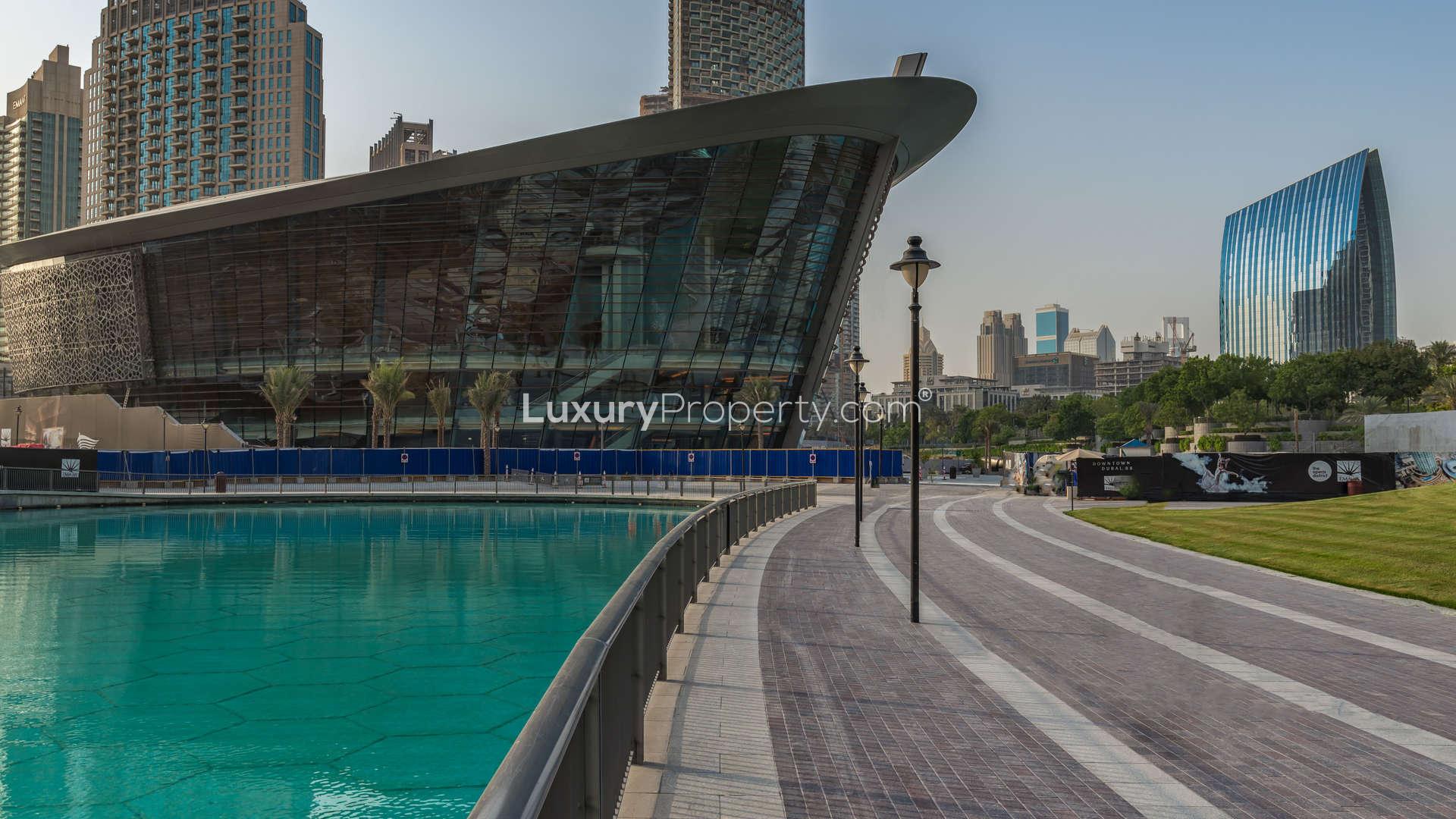 Exterior view of Dubai Opera near The Address Residences, Downtown Dubai apartment for sale
