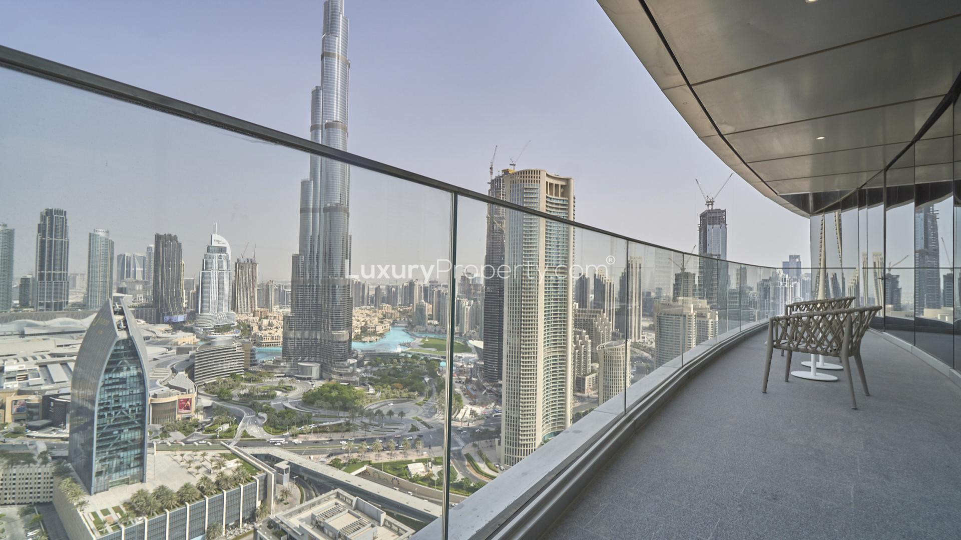 N/A,Panoramic view from balcony of two-bedroom apartment in The Address Sky View Towers, Dubai