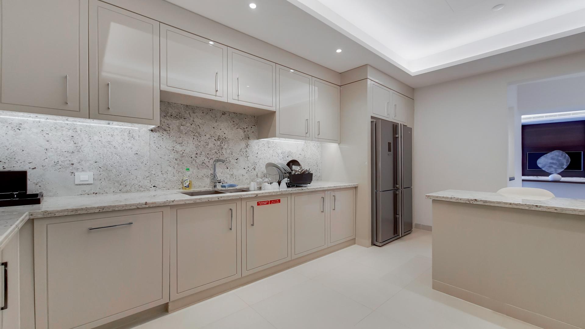 Modern kitchen in 2-bedroom apartment, The Address Sky View Towers, Downtown Dubai, for sale