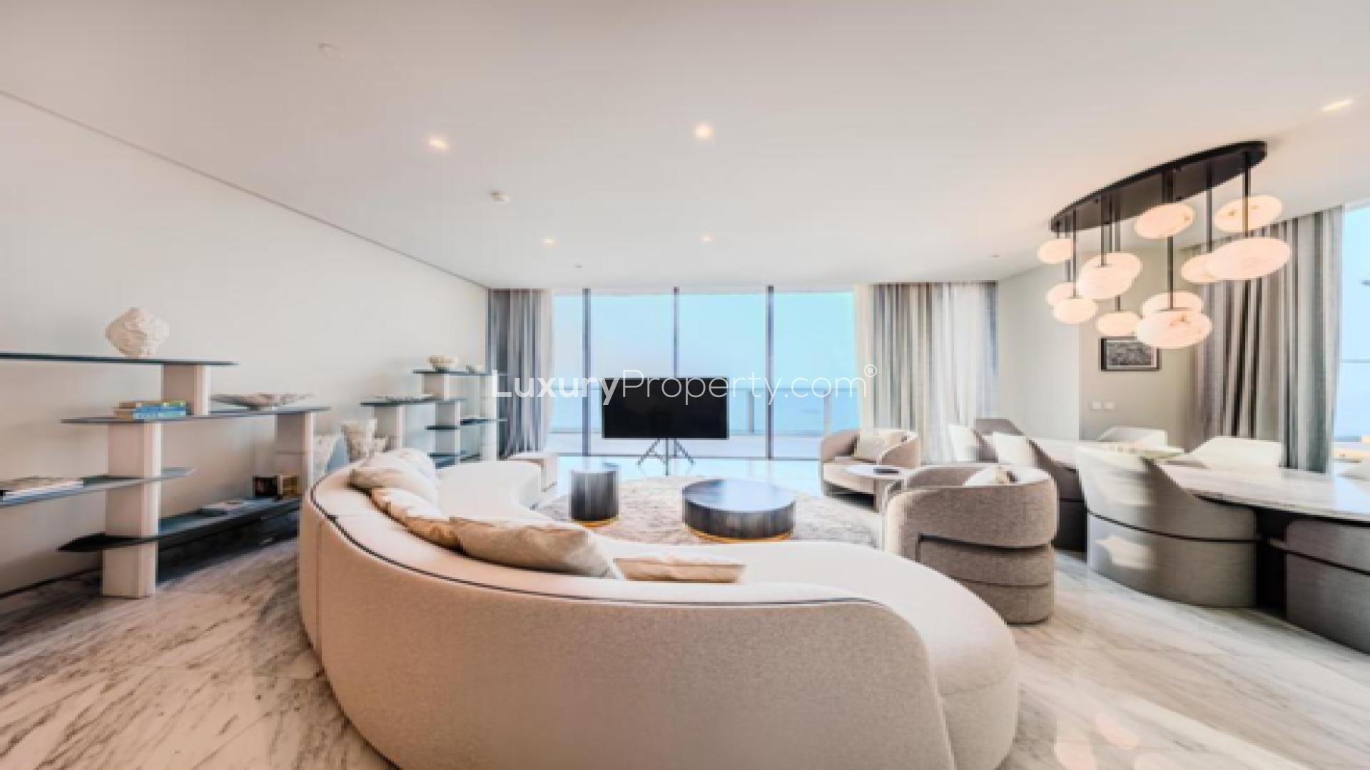 Luxurious terrace with pool at Atlantis The Royal Residences, Palm Jumeirah apartment for sale