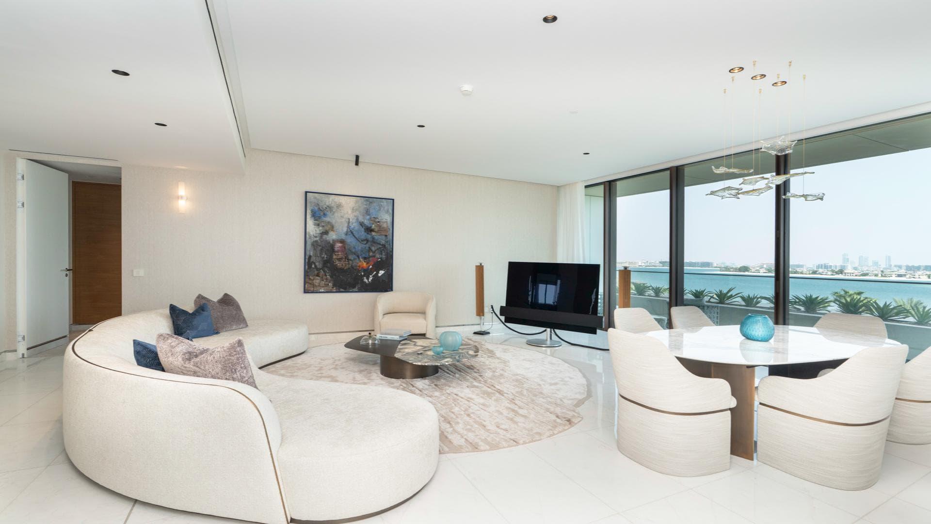 Luxurious living area in Atlantis The Royal Residences, Palm Jumeirah apartment for sale