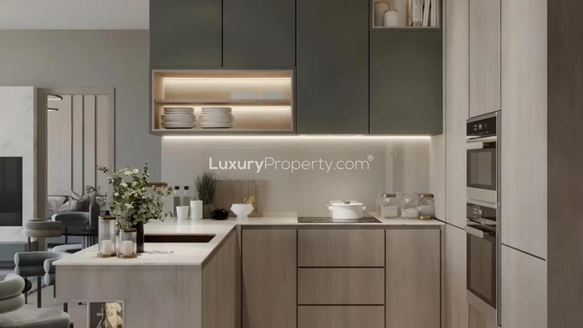 Modern dining area in 2-bedroom apartment, Elevate by Prescott, Arjan, with stylish decor