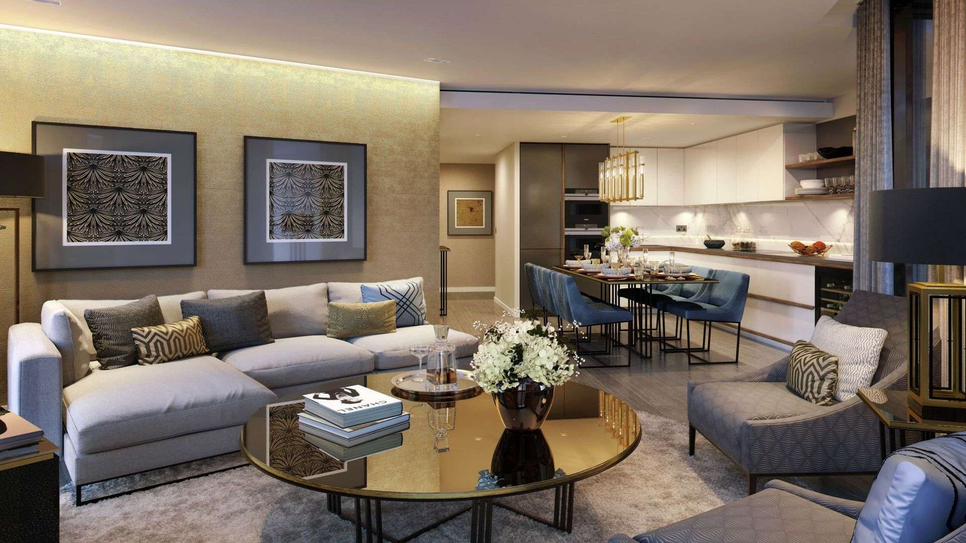 Exterior view of Westmark Apartment, West End Gate, London, with modern entrance and decor