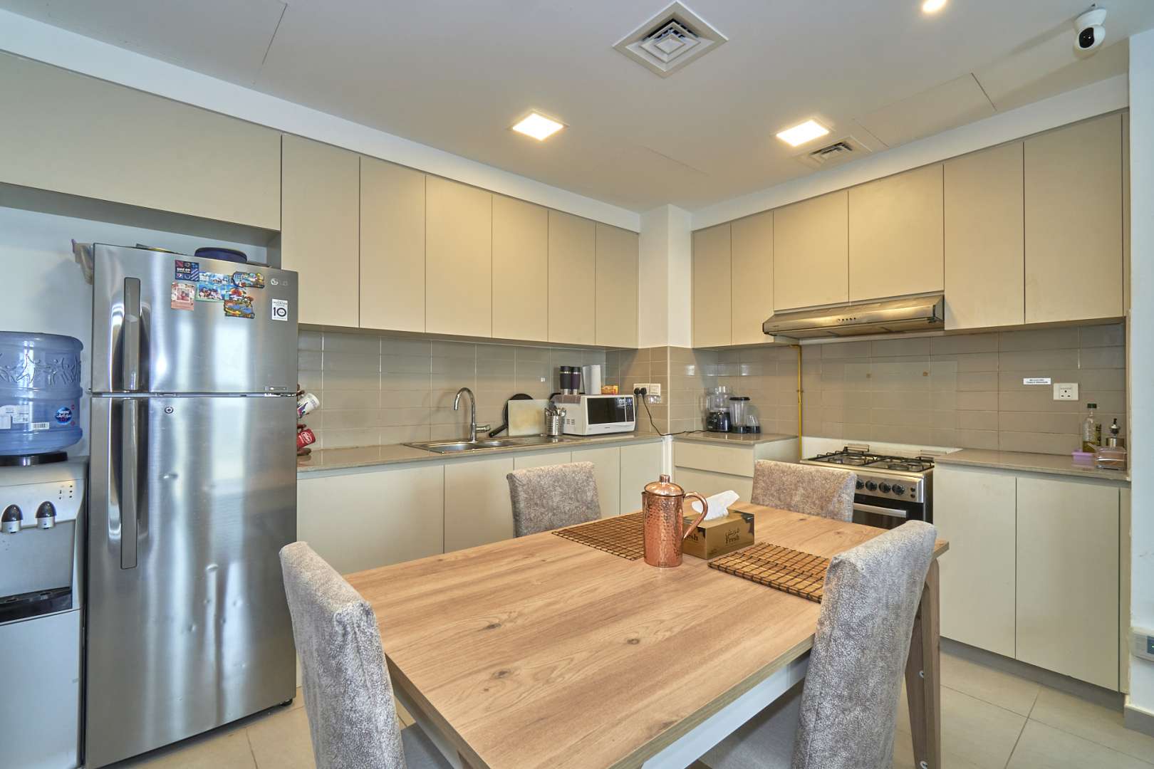 Balcony view from Zahra Apartments, Town Square, overlooking roads and desert landscape