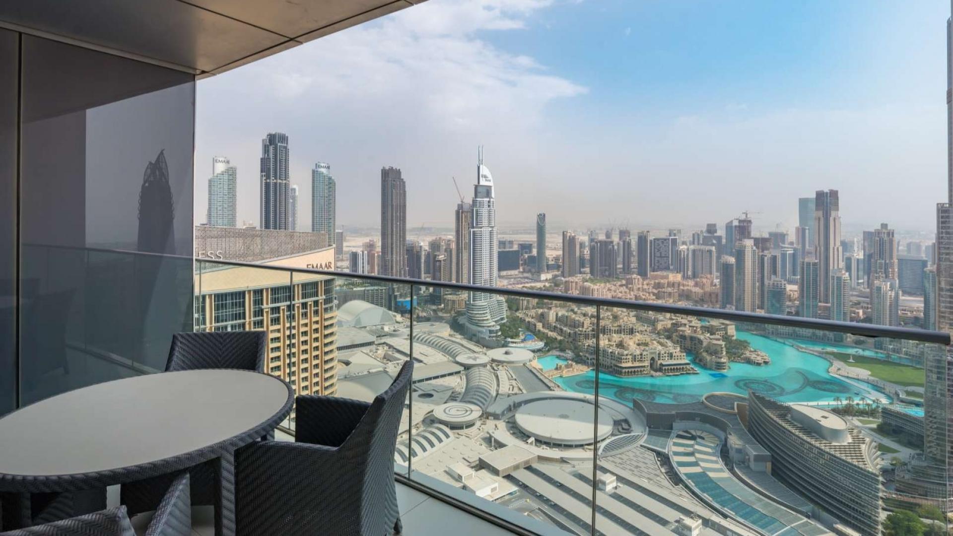 Modern kitchen in luxury two-bedroom apartment, The Address BLVD, Downtown Dubai for rent