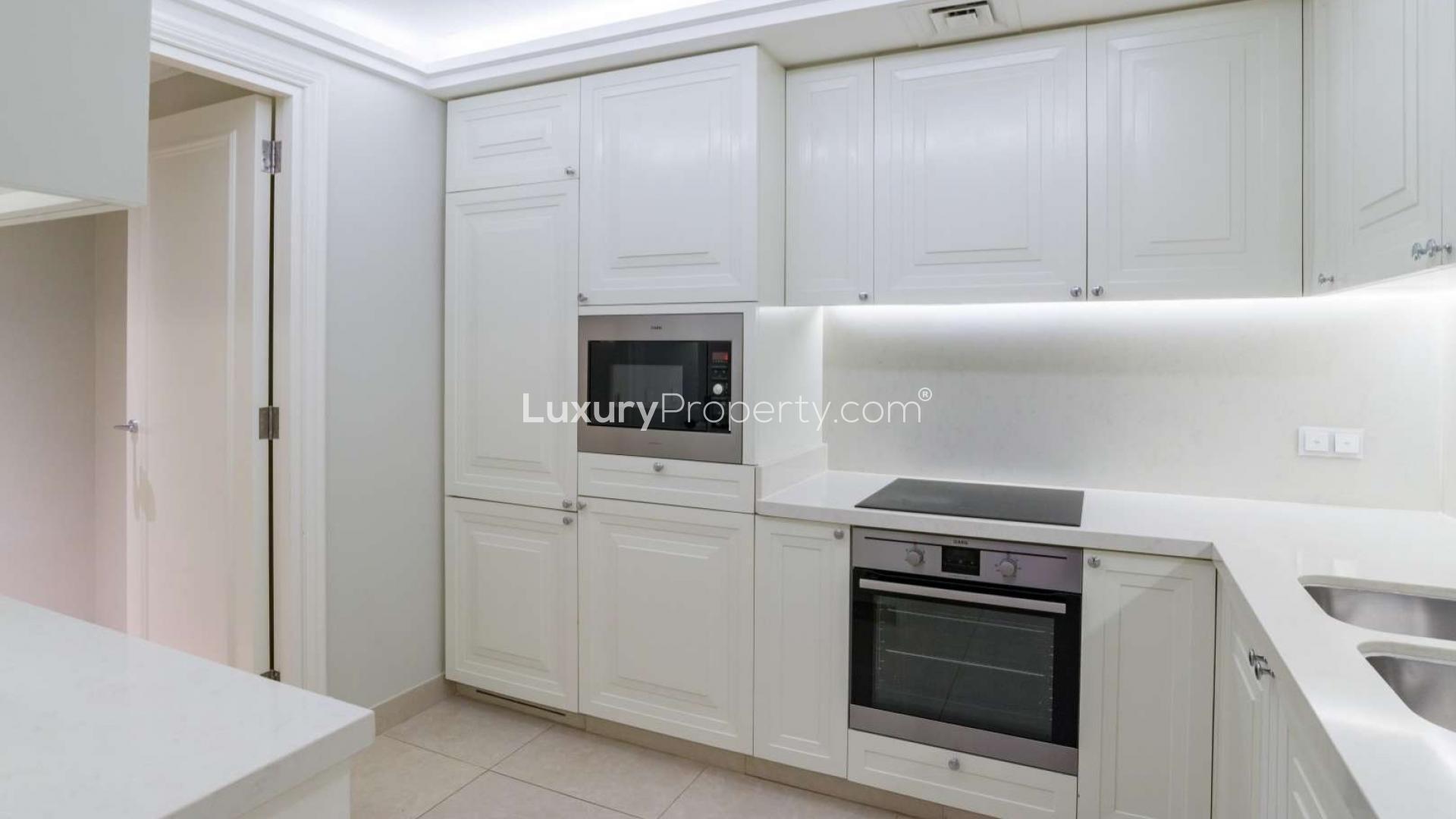 Luxurious living room in two-bedroom apartment, The Address BLVD, Downtown Dubai