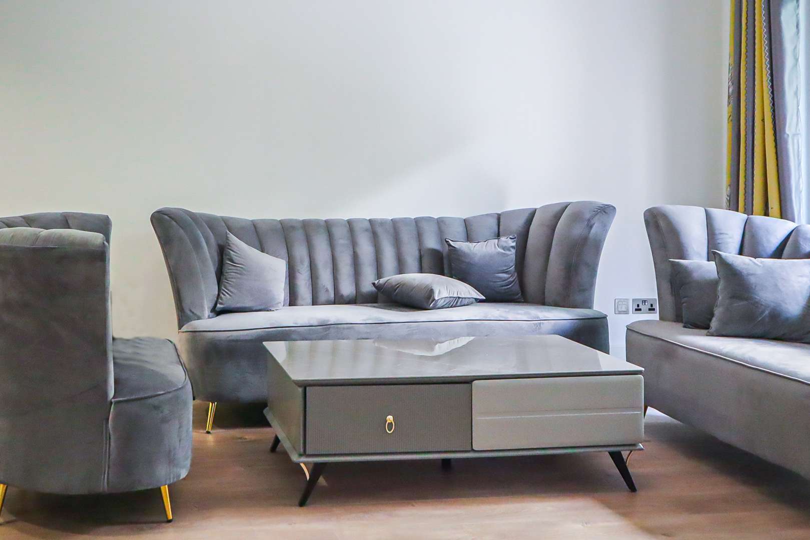 Lush garden view of Zaafran apartment for rent in Old Town, 2-bedroom property