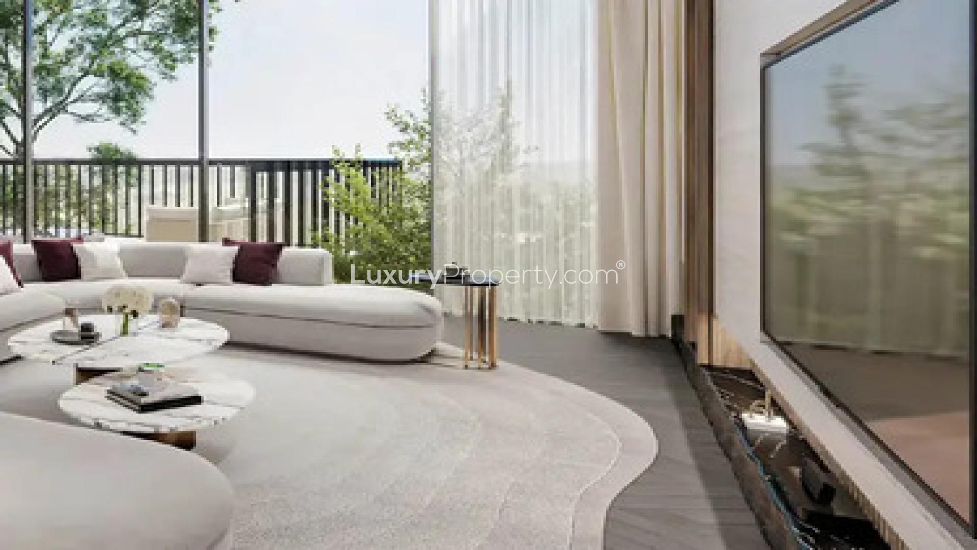 Luxurious living room in a 2-bedroom penthouse, The Autograph S Series, Jumeirah Village Circle
