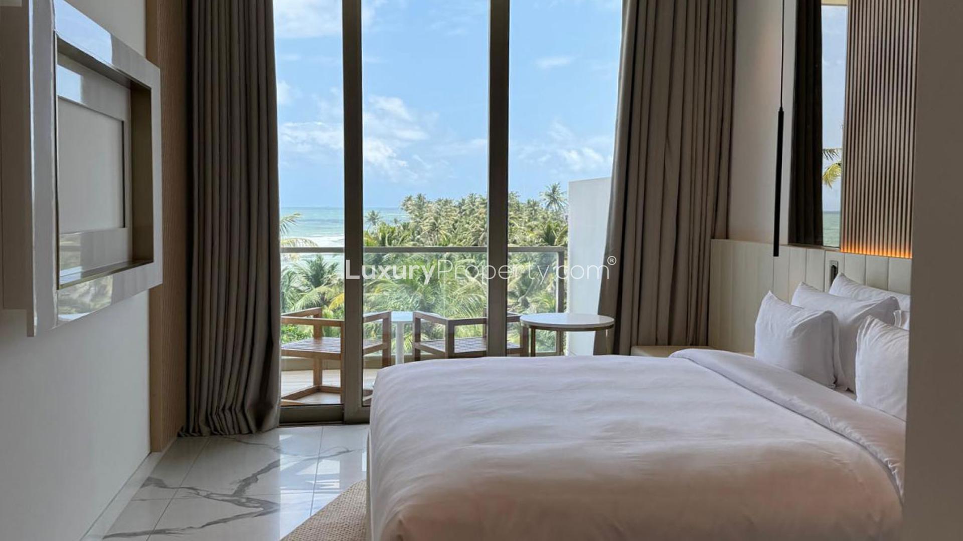 Two-bedroom suite in Serenia Residences, Talpe Galle with modern interior and sea view