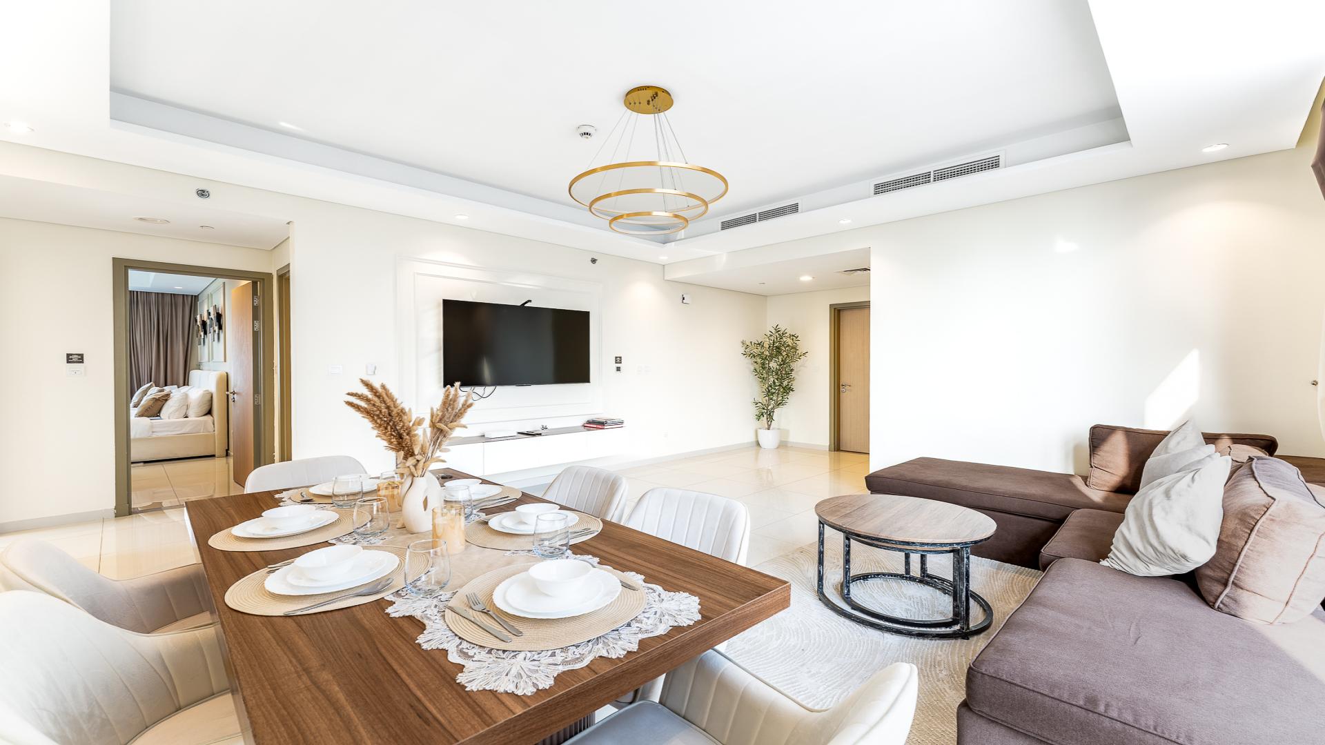 Modern living room in Paramount Tower, Business Bay serviced residence for sale, Ref LP47216