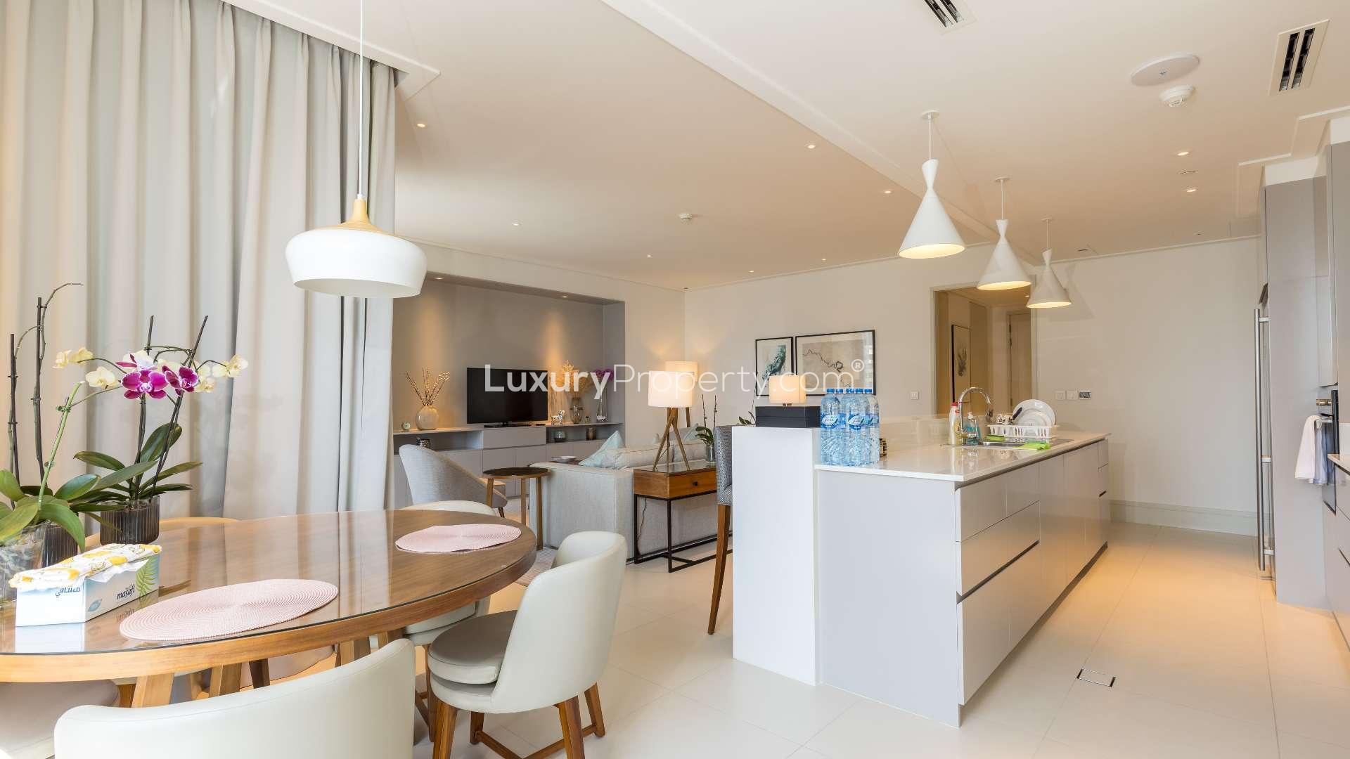 Contemporary 2-bedroom apartment interior at Vida Residence Downtown, Dubai, with modern furnishings