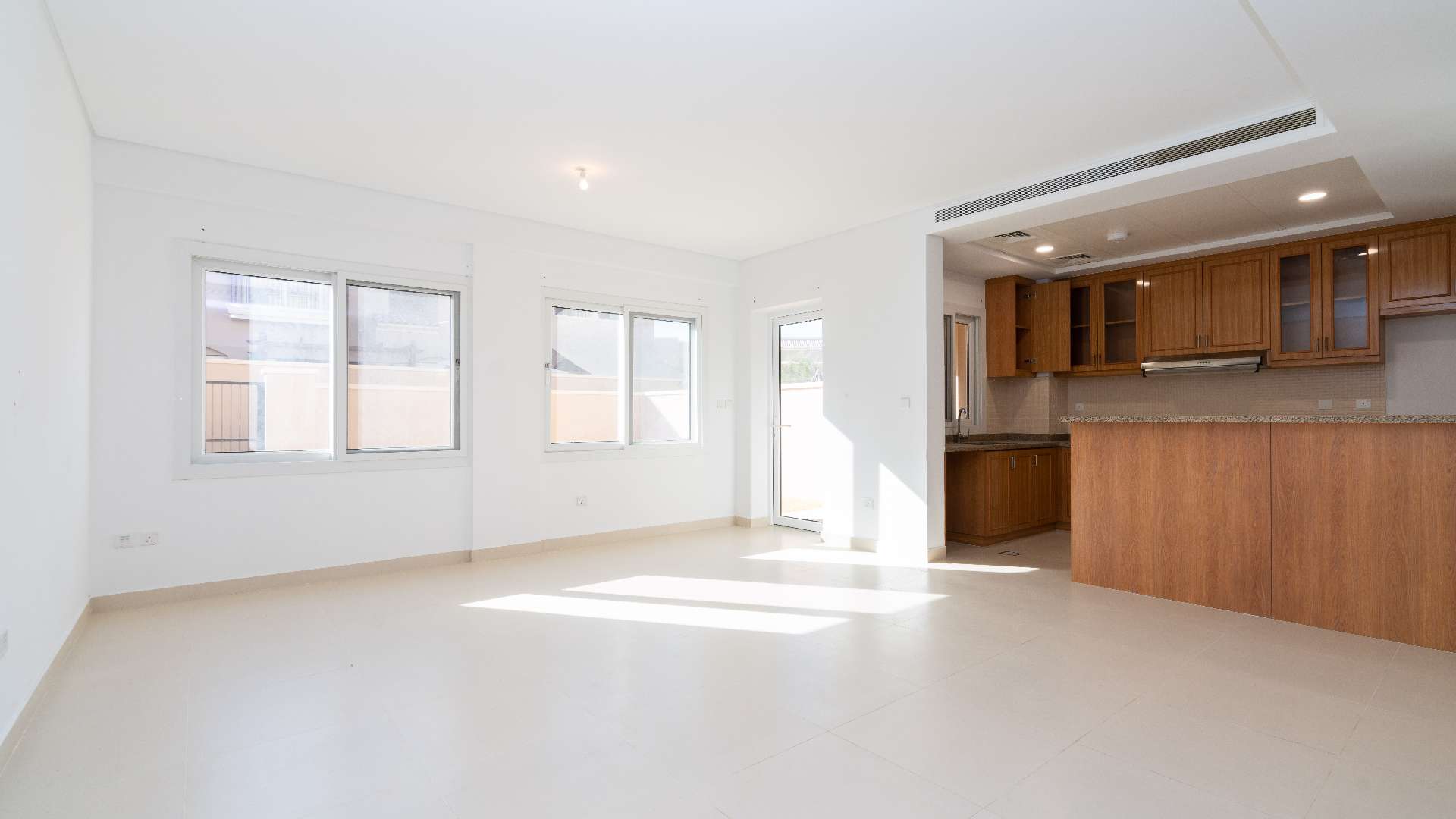 Townhouse exterior in Bella Casa, Serena, Dubai, available for rent, family-friendly community