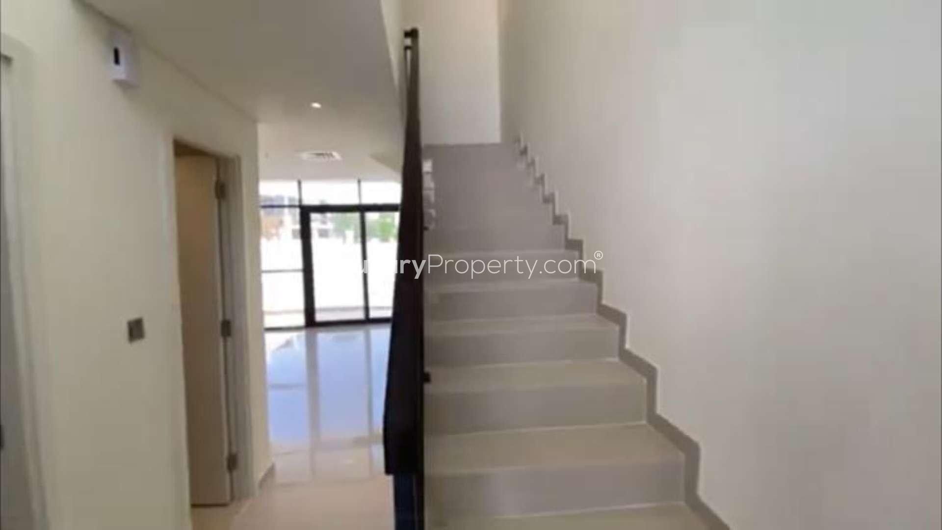 Cosy 2-bedroom townhouse exterior in Janusia, Damac Hills 2, available for rent