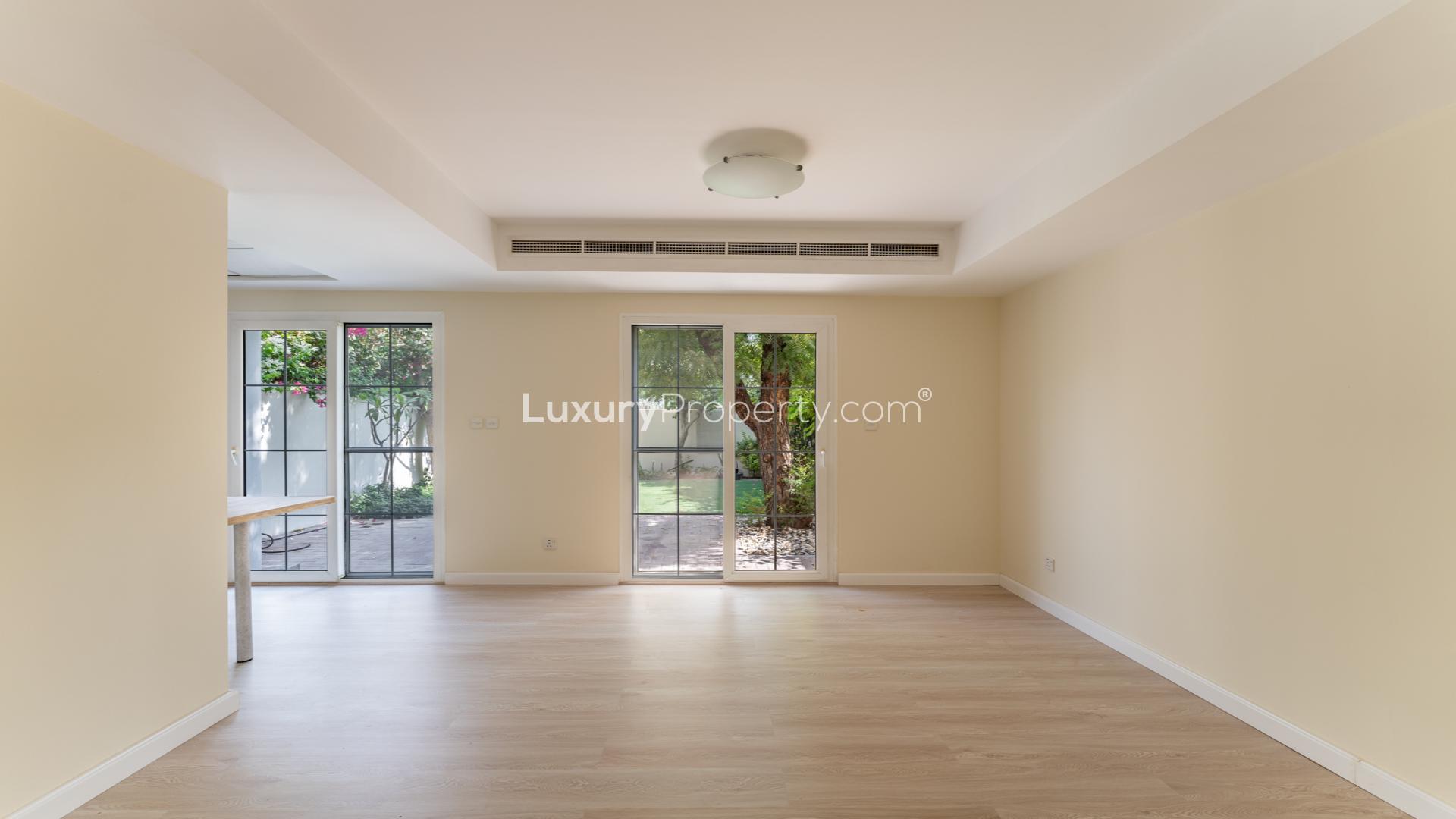 Beautiful garden view of upgraded 2-bedroom villa in Al Reem, Arabian Ranches for rent