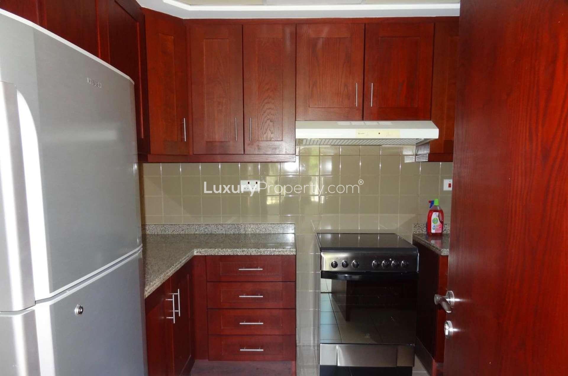 Gorgeous backyard of 2-bedroom townhouse for rent in Palmera 3, Arabian Ranches