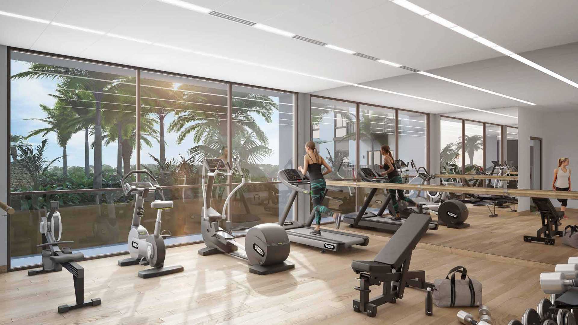 Modern bathroom in 2-bedroom townhouse, Belgravia 3, Jumeirah Village Circle, featuring sleek design