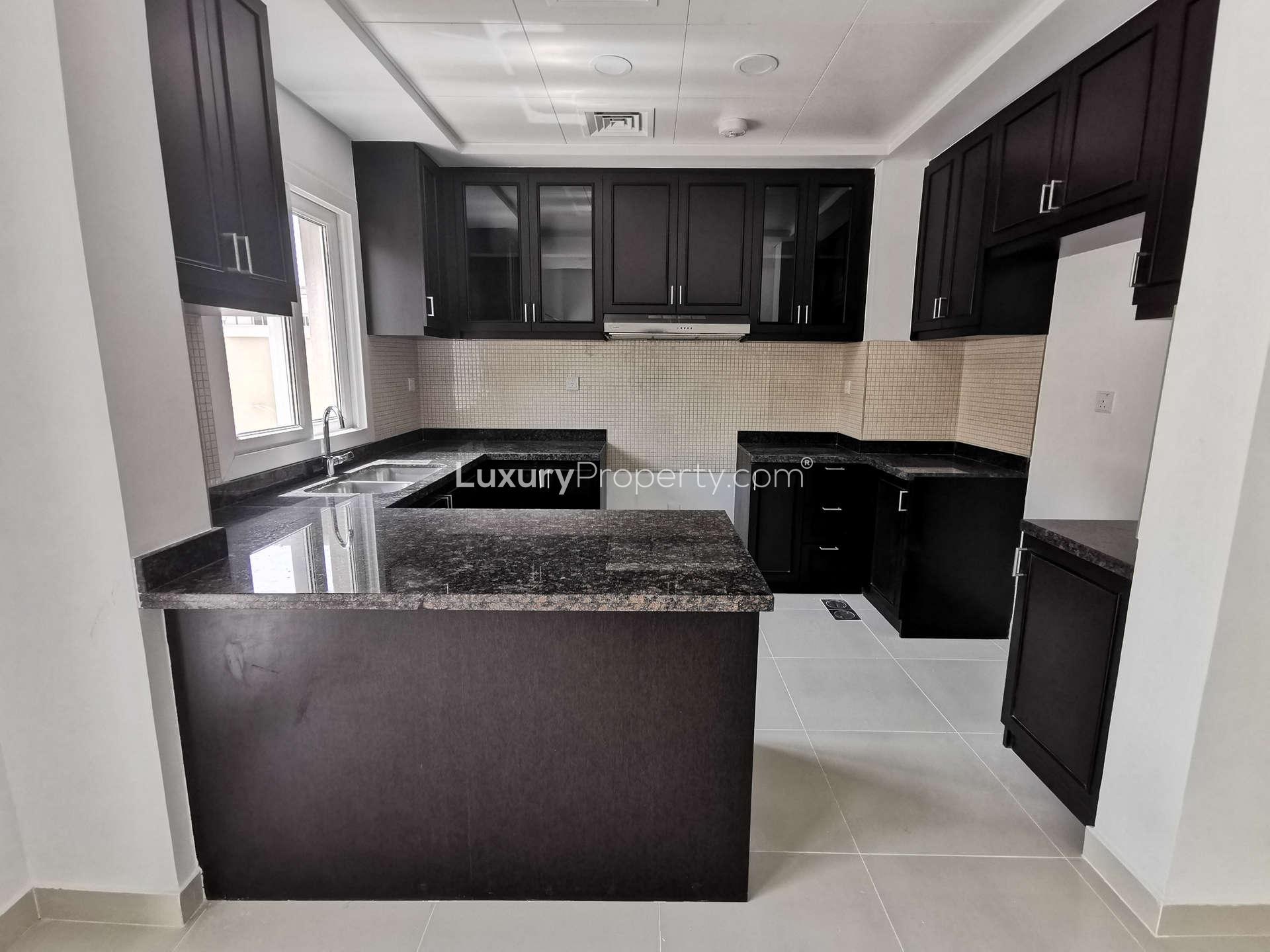 Spacious living room in 2-bedroom townhouse for sale, Casa Dora, Serena community