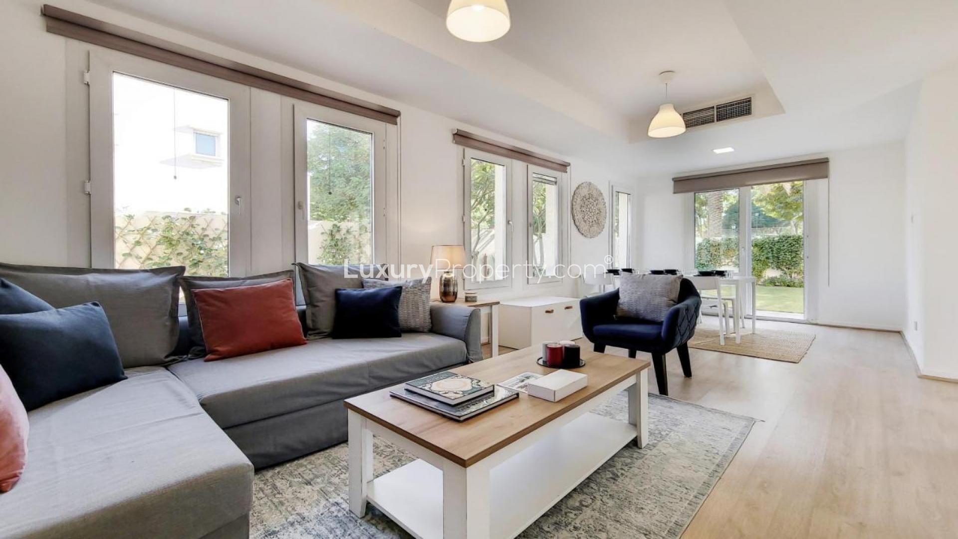 Fully upgraded 4E villa with garden in Springs 12, Emirates Living, available for rent