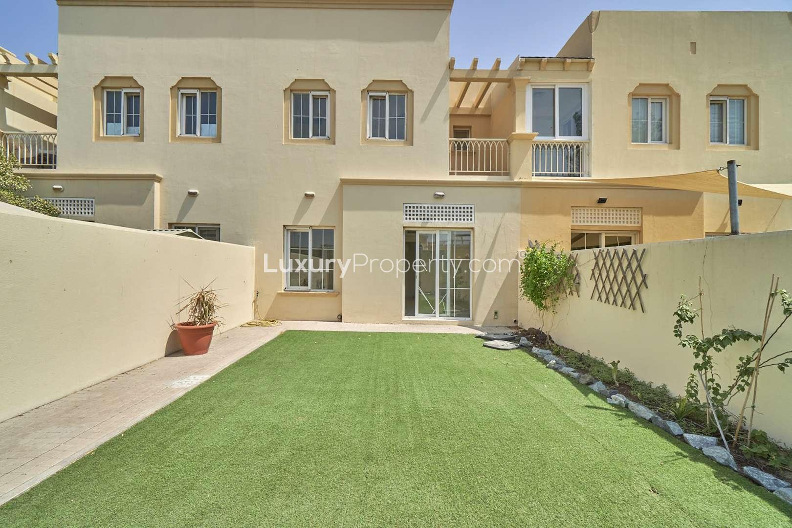 Exterior view of spacious villa for rent in Springs 8, Emirates Living, Dubai