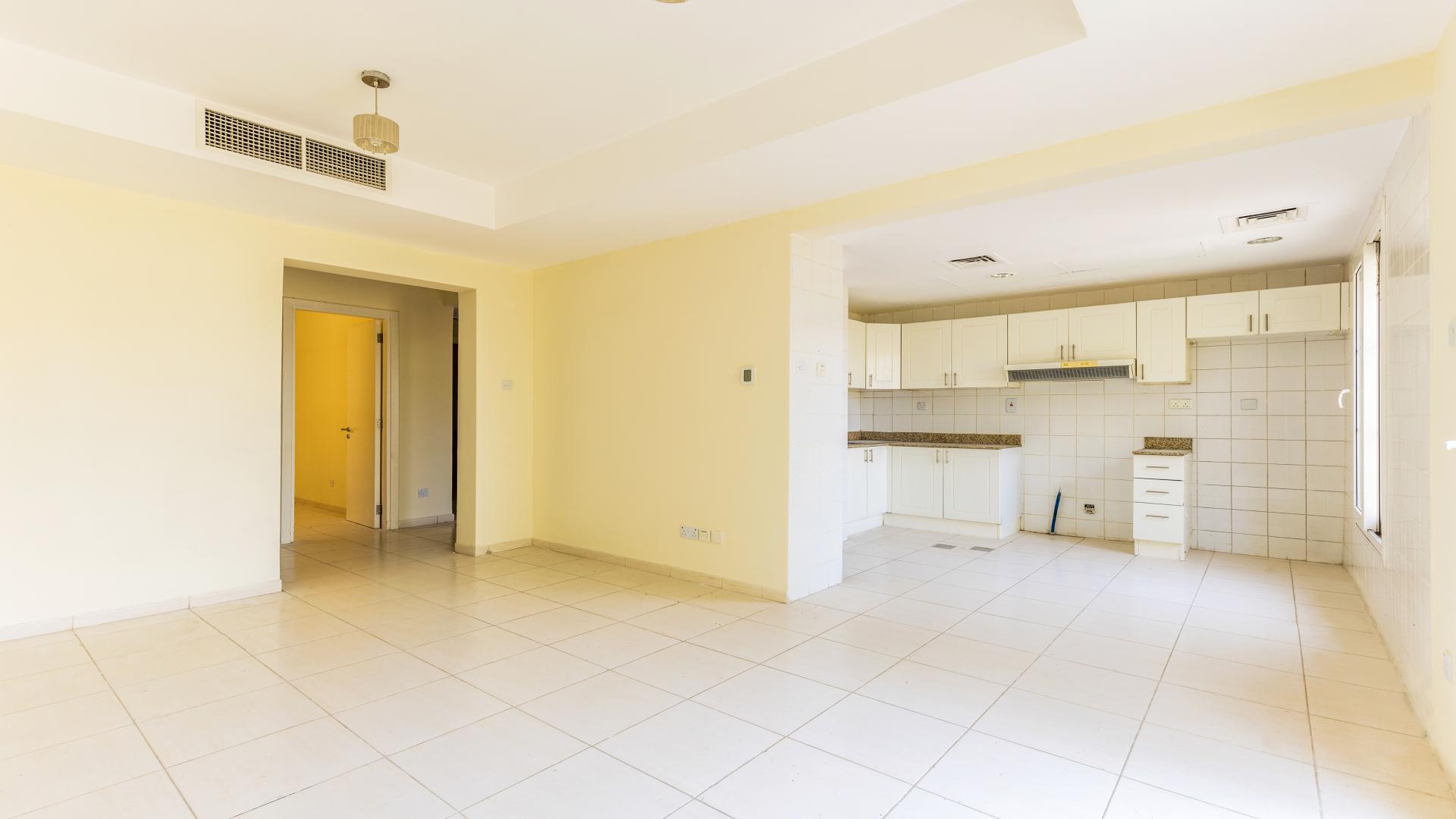 Spacious living area with open kitchen in Springs 7 villa for rent