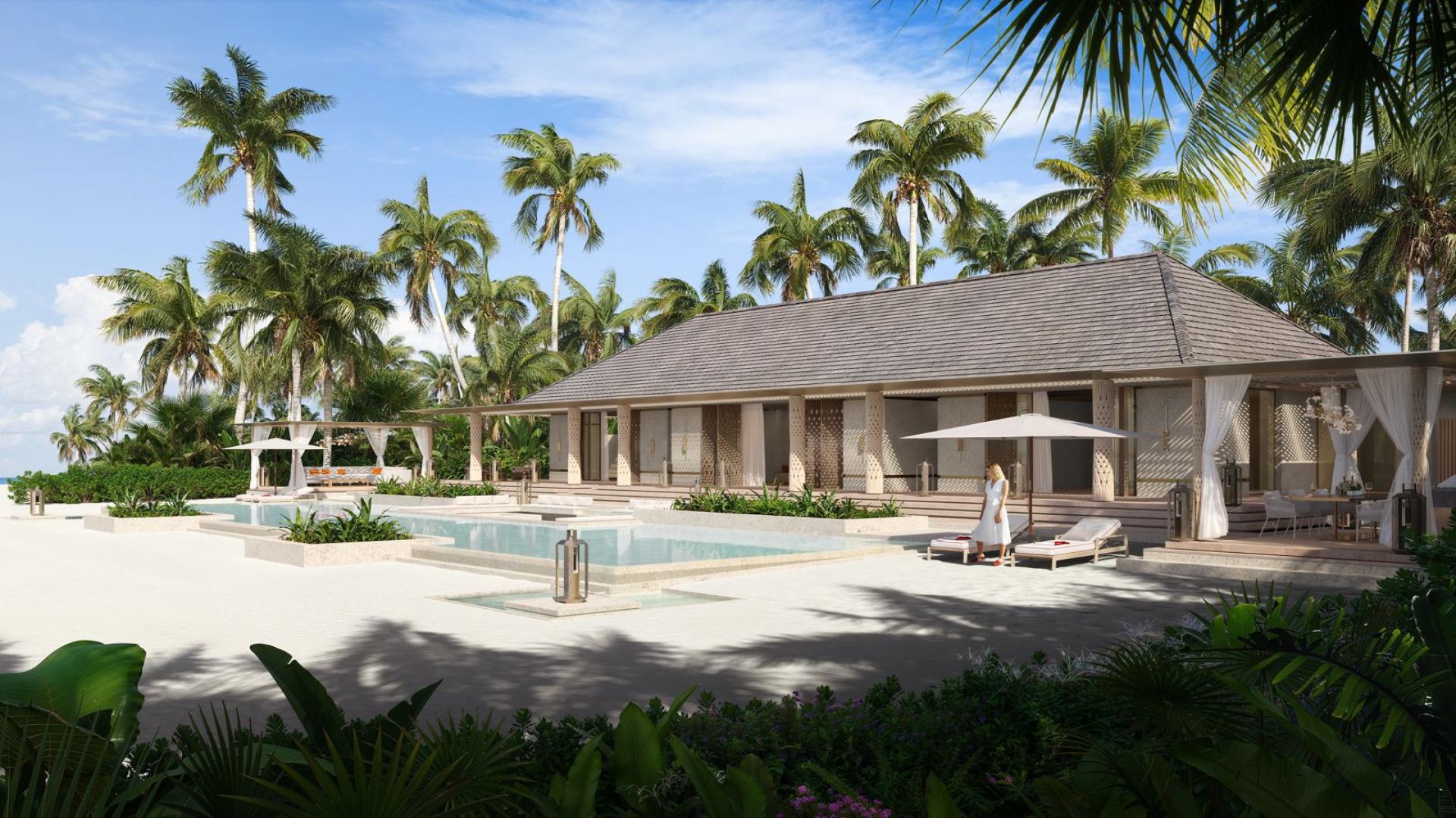 Elegant two-bedroom villa with beachfront pool in South Male Atoll, Maldives for sale