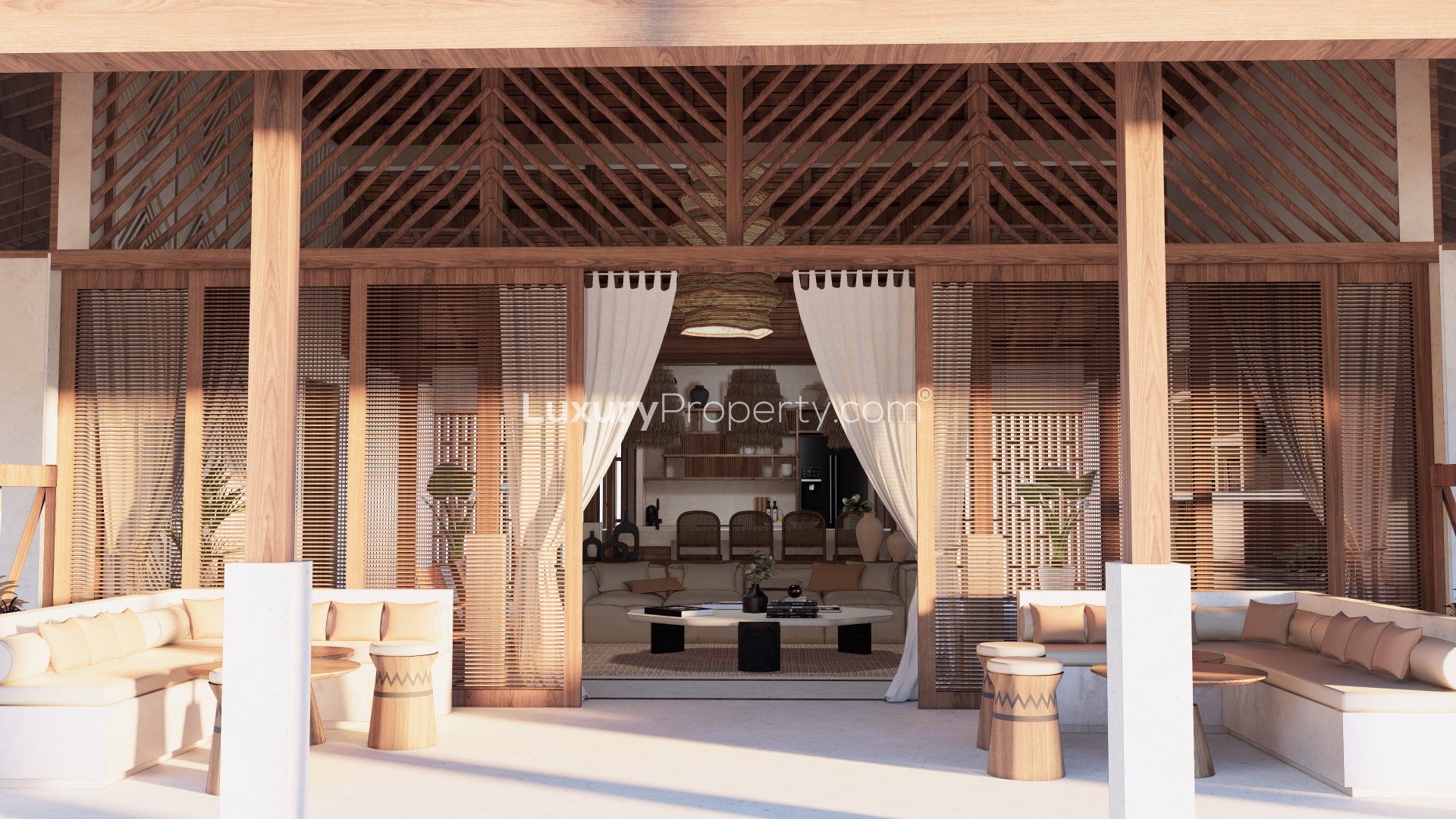 Two-bedroom villa in Kuara, South Lombok with pool and tropical garden setting