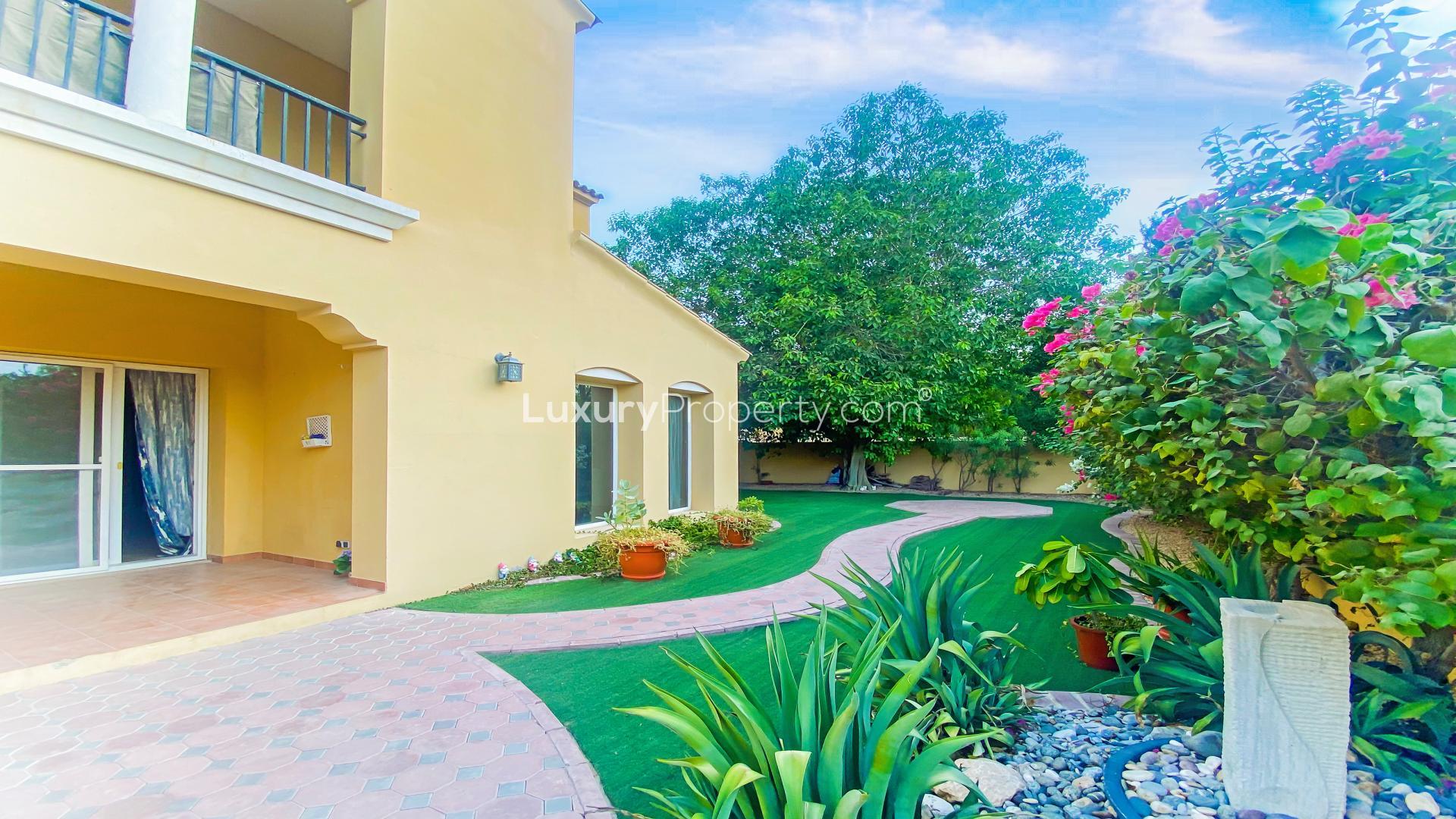 Beautiful two-bedroom villa with garage in Palmera, Arabian Ranches, available for rent